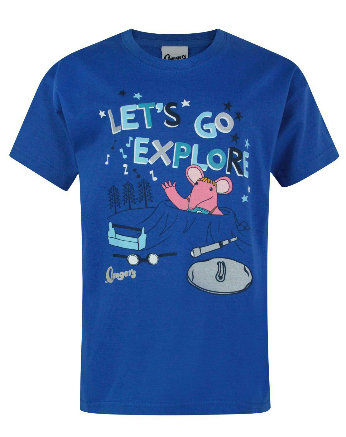 Vanilla Underground Boys Blue Clangers Short Sleeved T-Shirt - 2-3 Years