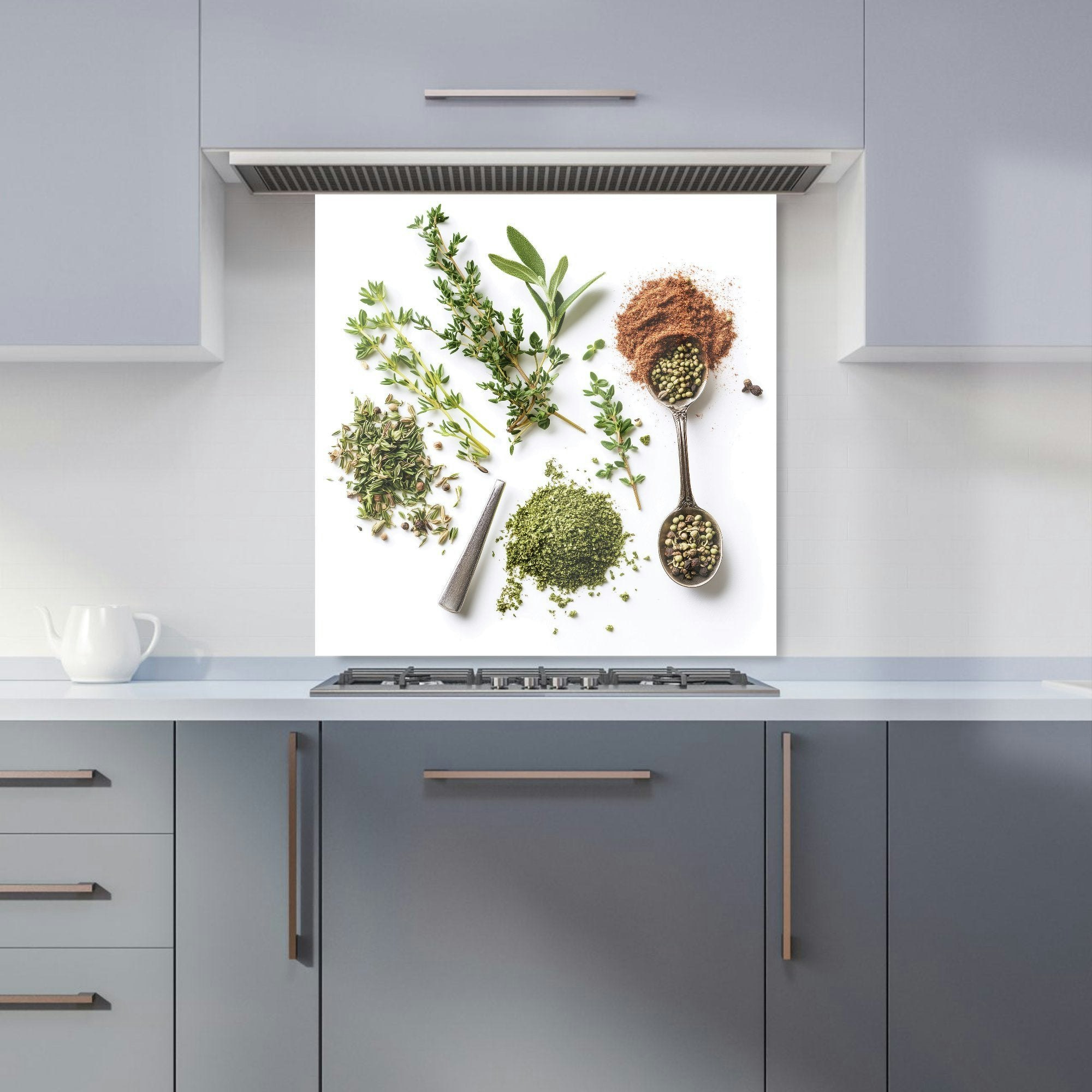 Rackhams - Designer Spice And Herb Medley Kitchen Splashback - W600mm X H600mm