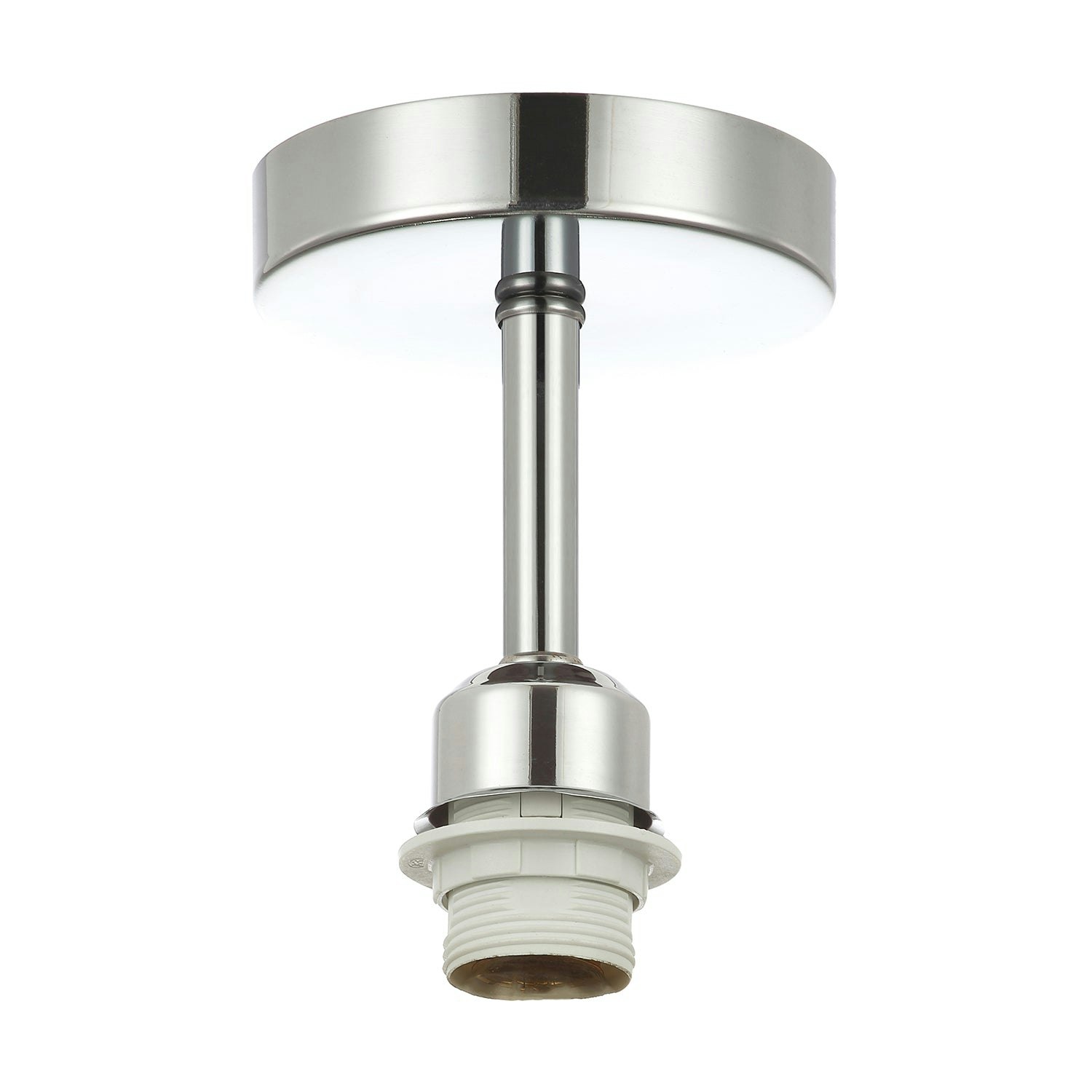 Rackhams Light Polished Chrome Plated Ceiling Fitting For Industrial Style Bulbs