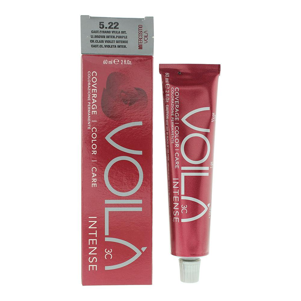 Intercosmo Voila 3C Intense 5.22 Light Brown Intense Purple Hair Colour 60Ml For Women - Image 5