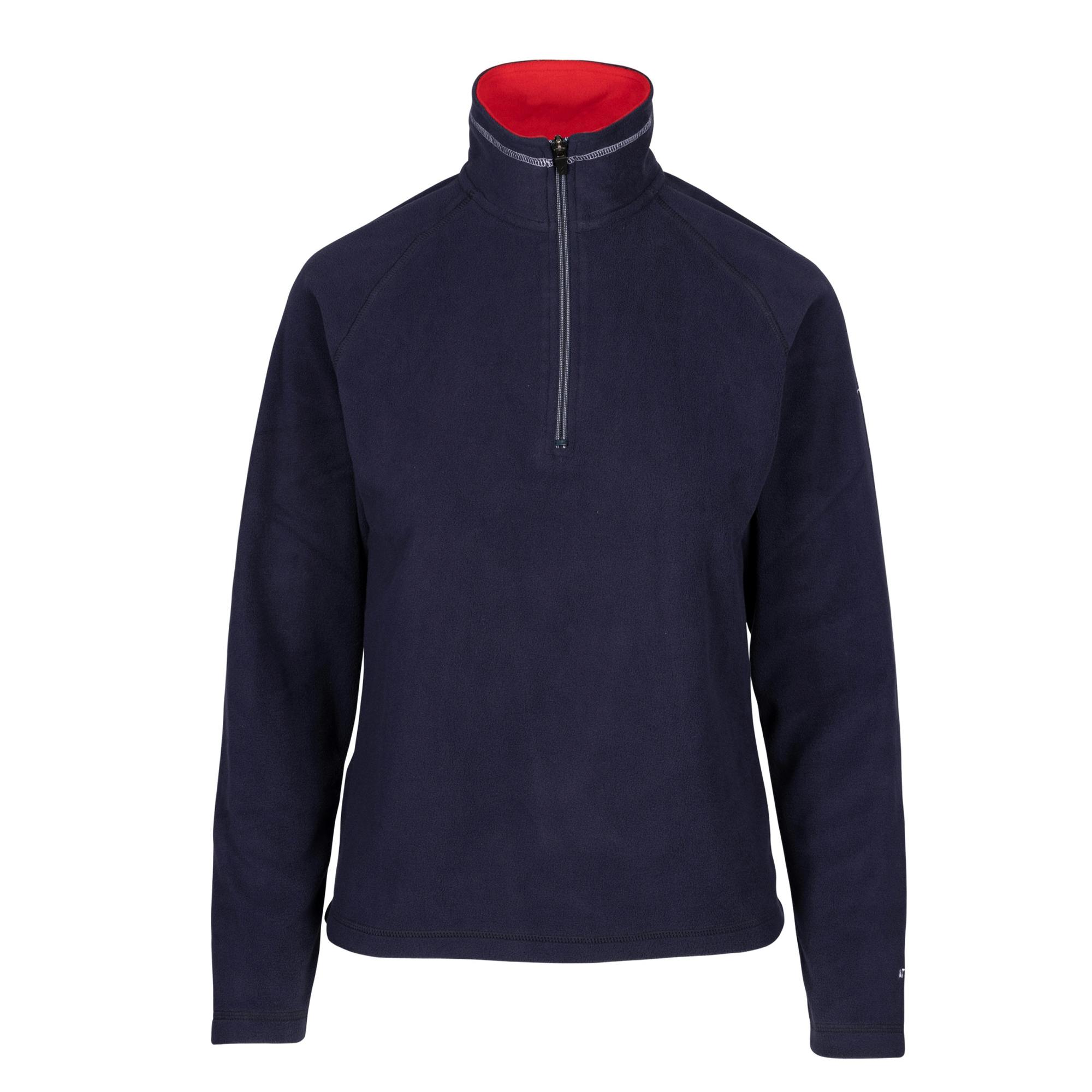 Trespass Women's Red Skylar Fleece Top - Navy/ - Xl - Navy/ - 100% Polyester