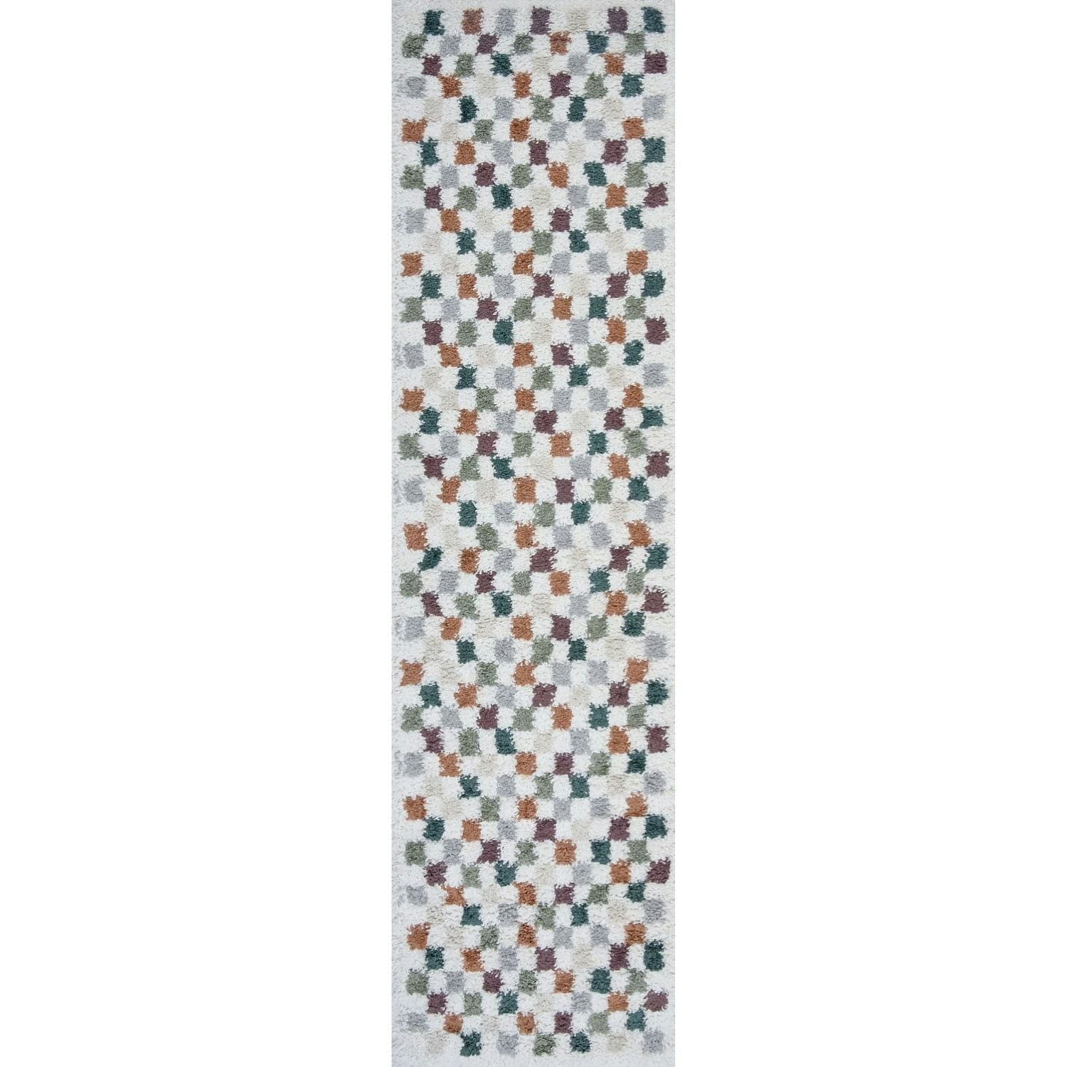 The Rugs Moodi Shaggy Multicolour Pulseway Rug - 80X300 Cm