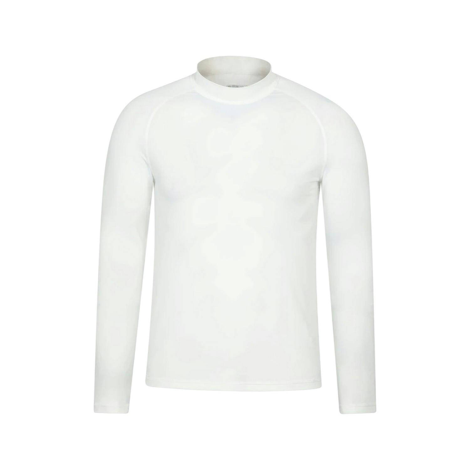 Mountain Warehouse Men's White Plain Long-Sleeved Rash Top