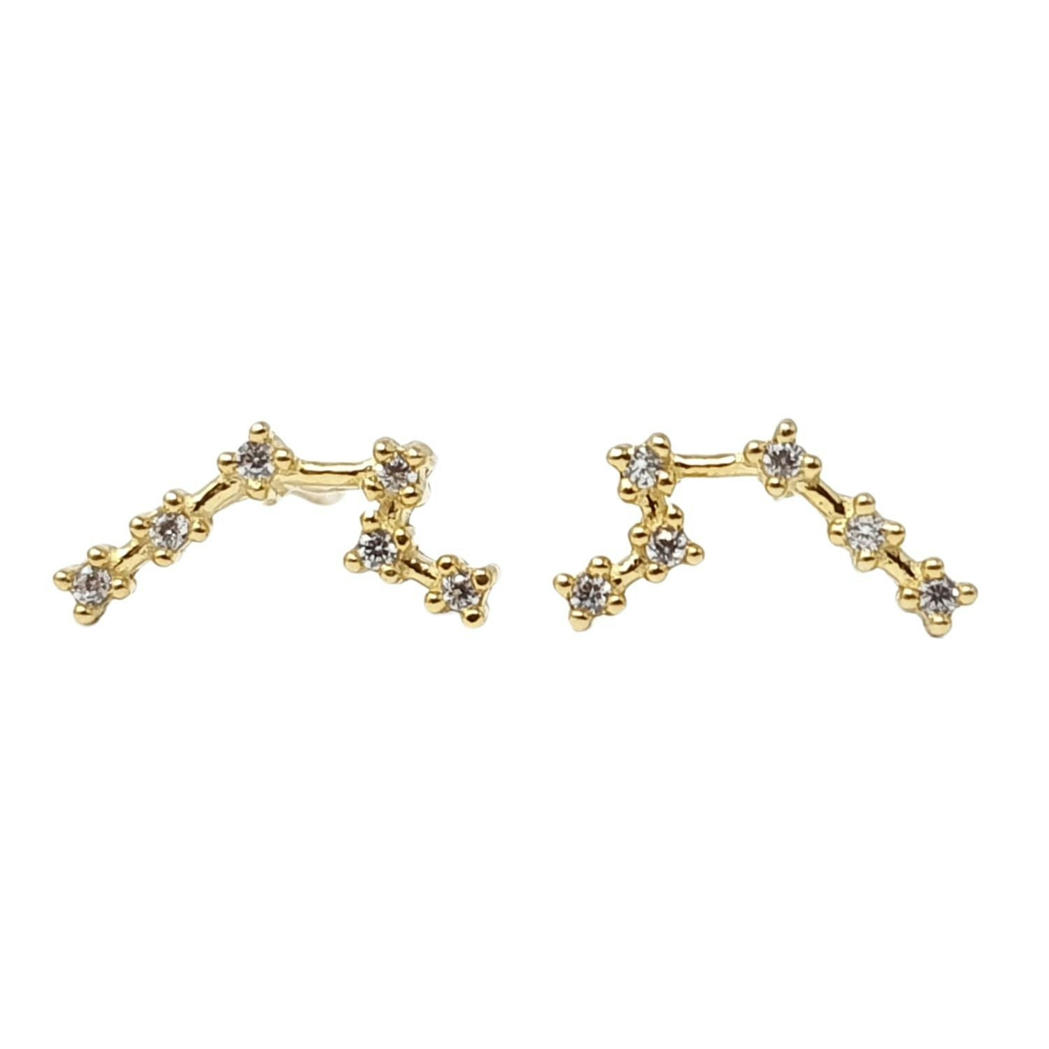 Harfi Aquarius Star Sign Constellation Astrology Earrings