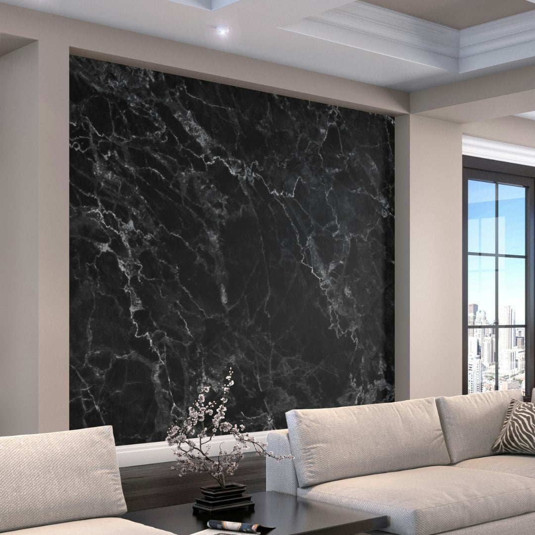 Origin Murals Black Marble - Large - W350cm X H280cm