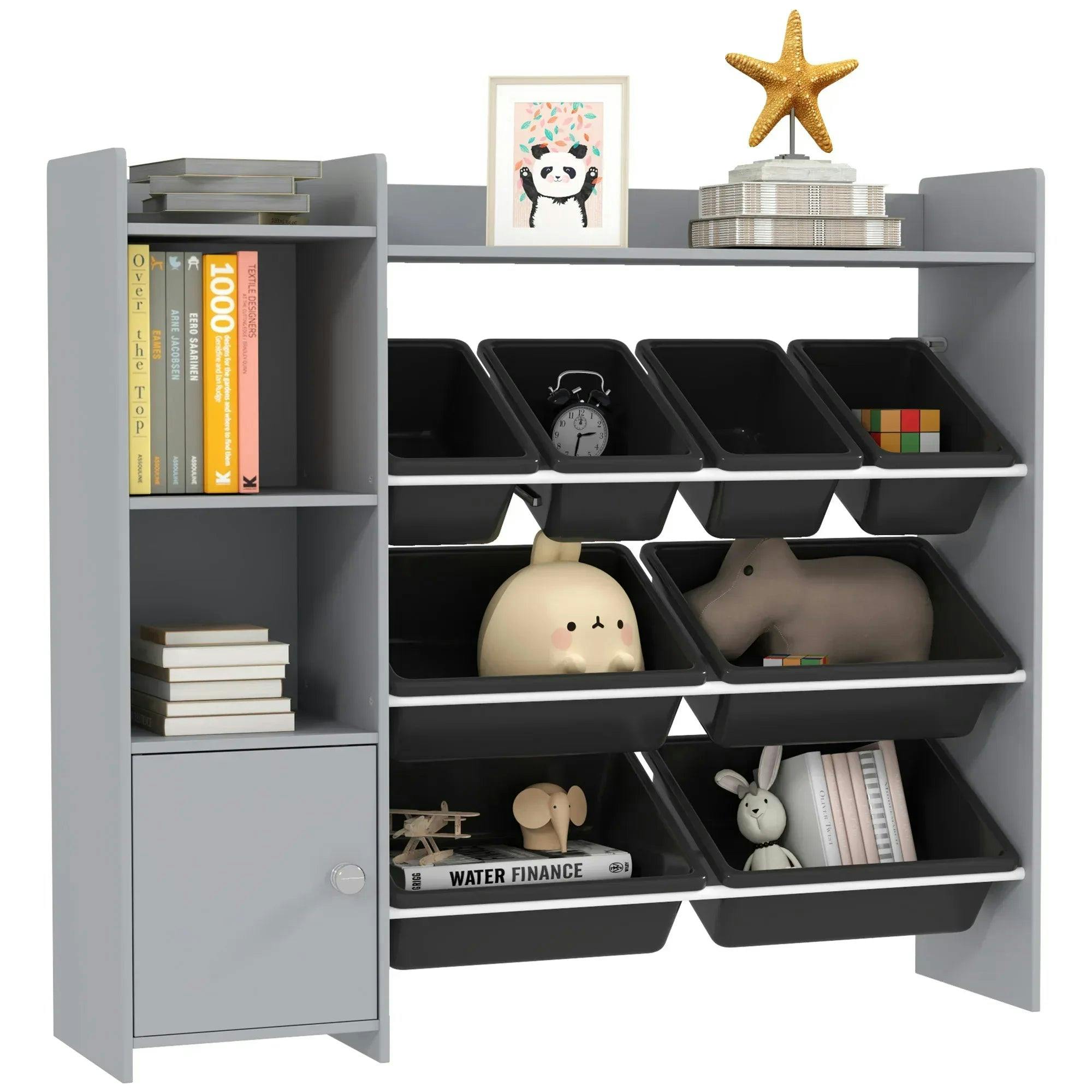 Aiyaplay Toy Storage Unit With 8 Removable Bins, Storage Shelves, Cabinet - Image 7