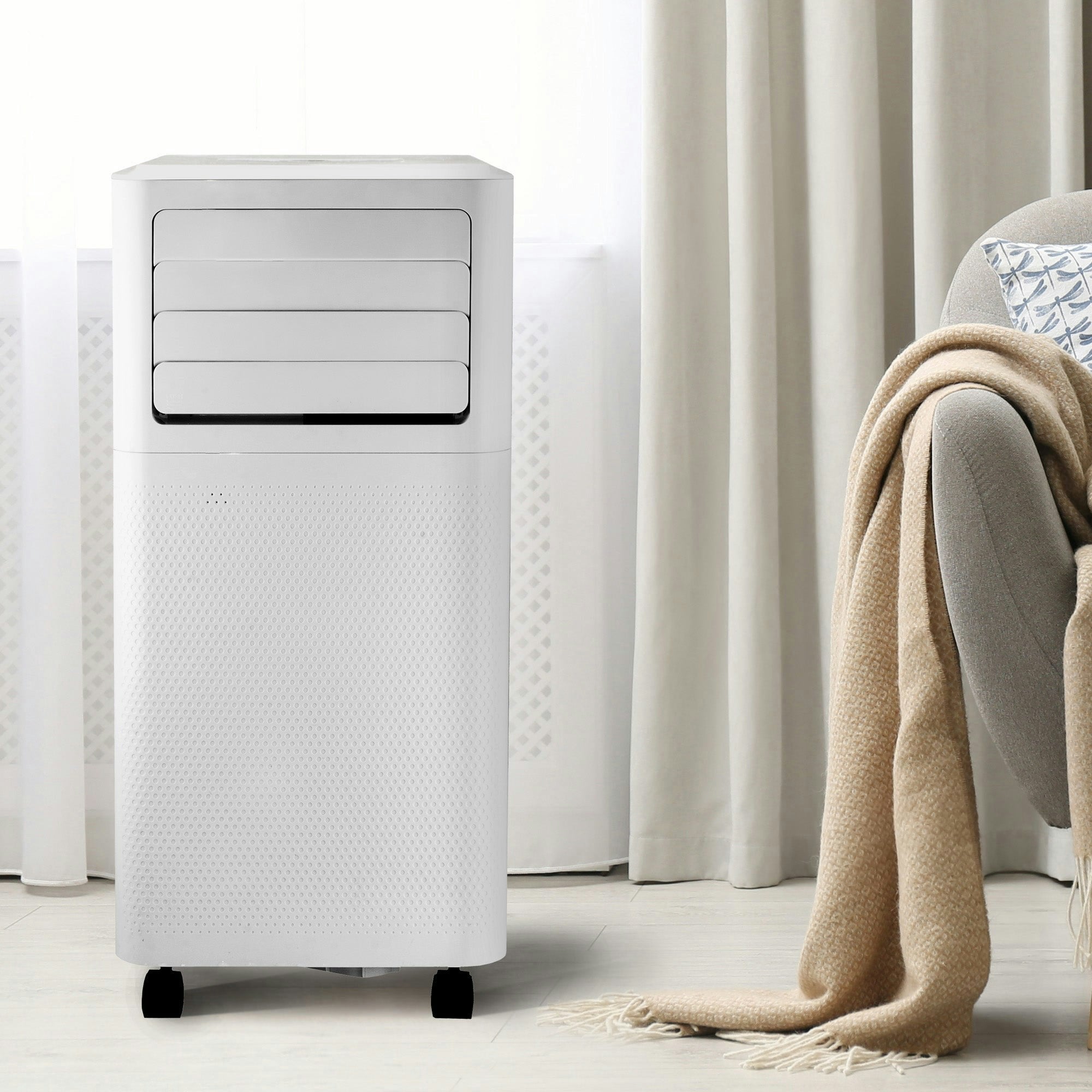 Igenix White Ig9909 3-In-1 Air Conditioner, Cooling, Fan & Dehumidifier, 9000 Btu