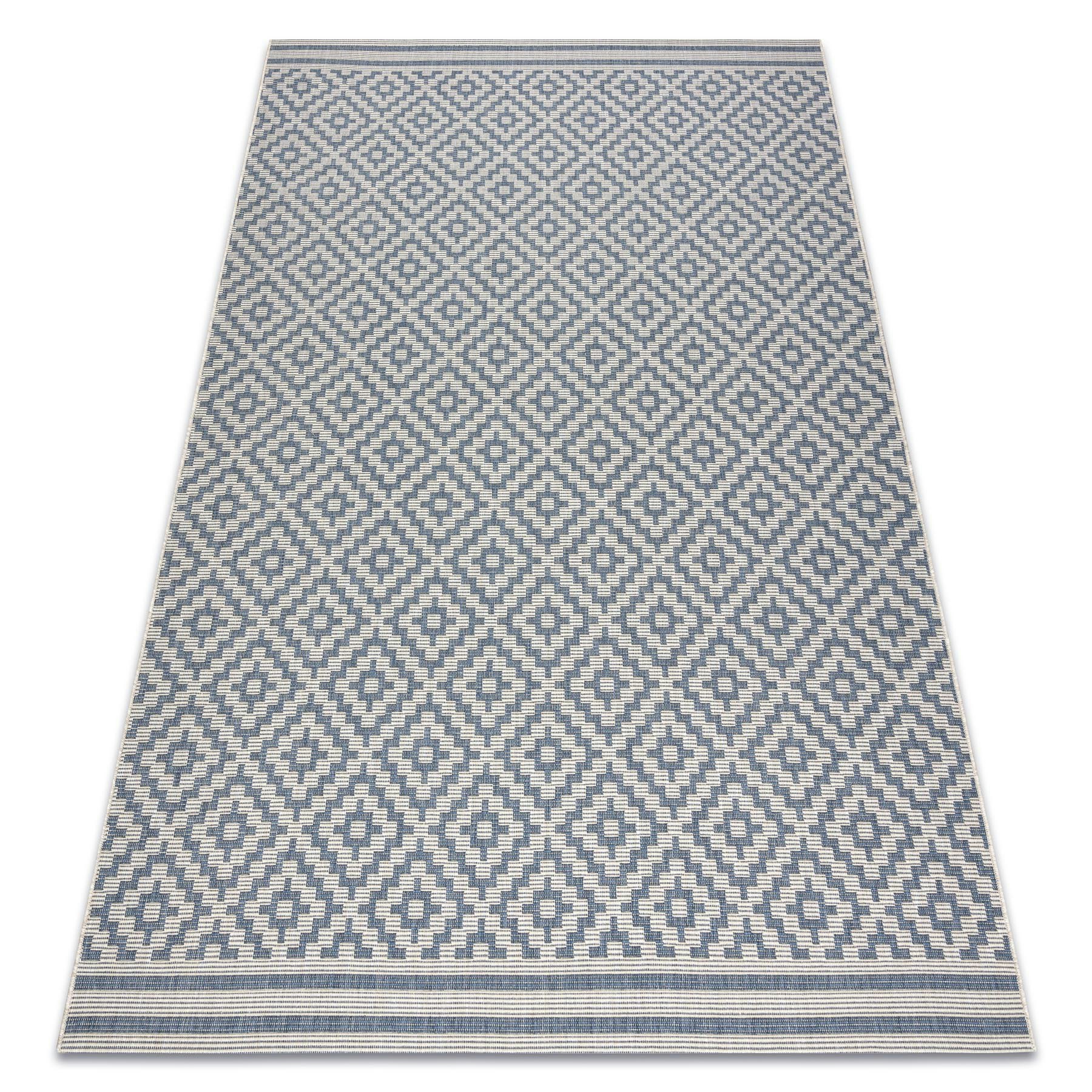 Rugsx Grey Flat Rug - Polypropylene - 120Cm X 170Cm