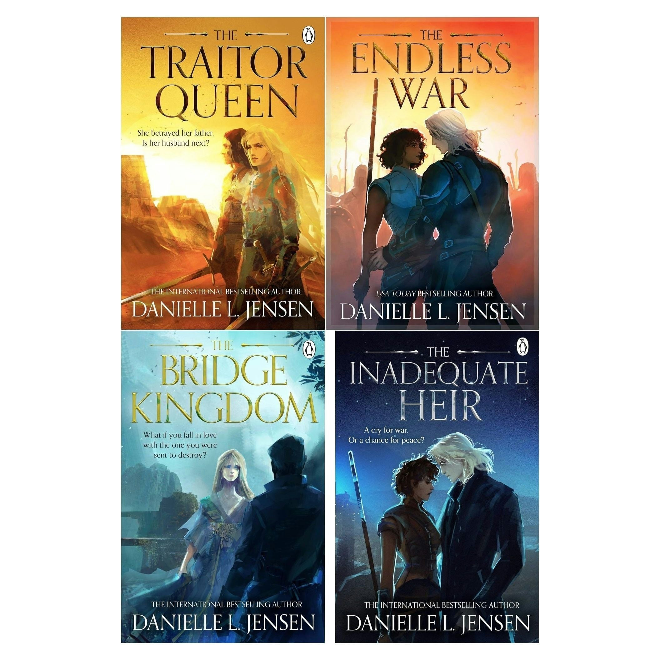 Penguin The Bridge Kingdom Series 4 Book Set Bridge Kingdom, Traitor Queen, Inadequate Heir, Endless War
