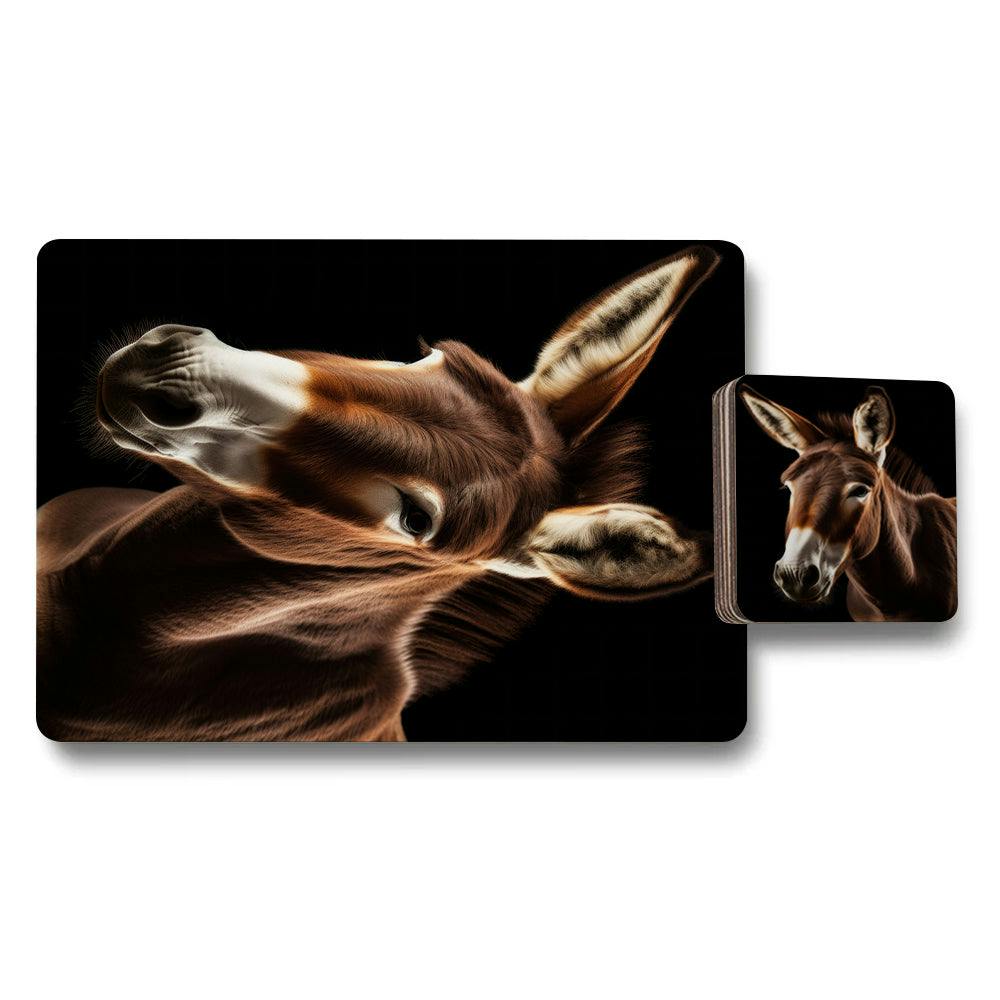Rackhams Set Of 12 Placemats And Coasters 11 By 8 Inch Designer Artwork With Wood Bottom