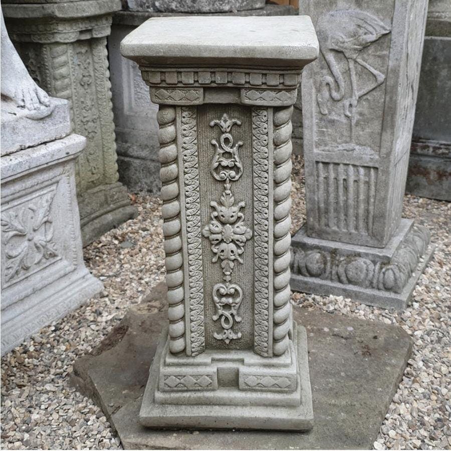 Spa Tall Ornate Square Plinth Pc15