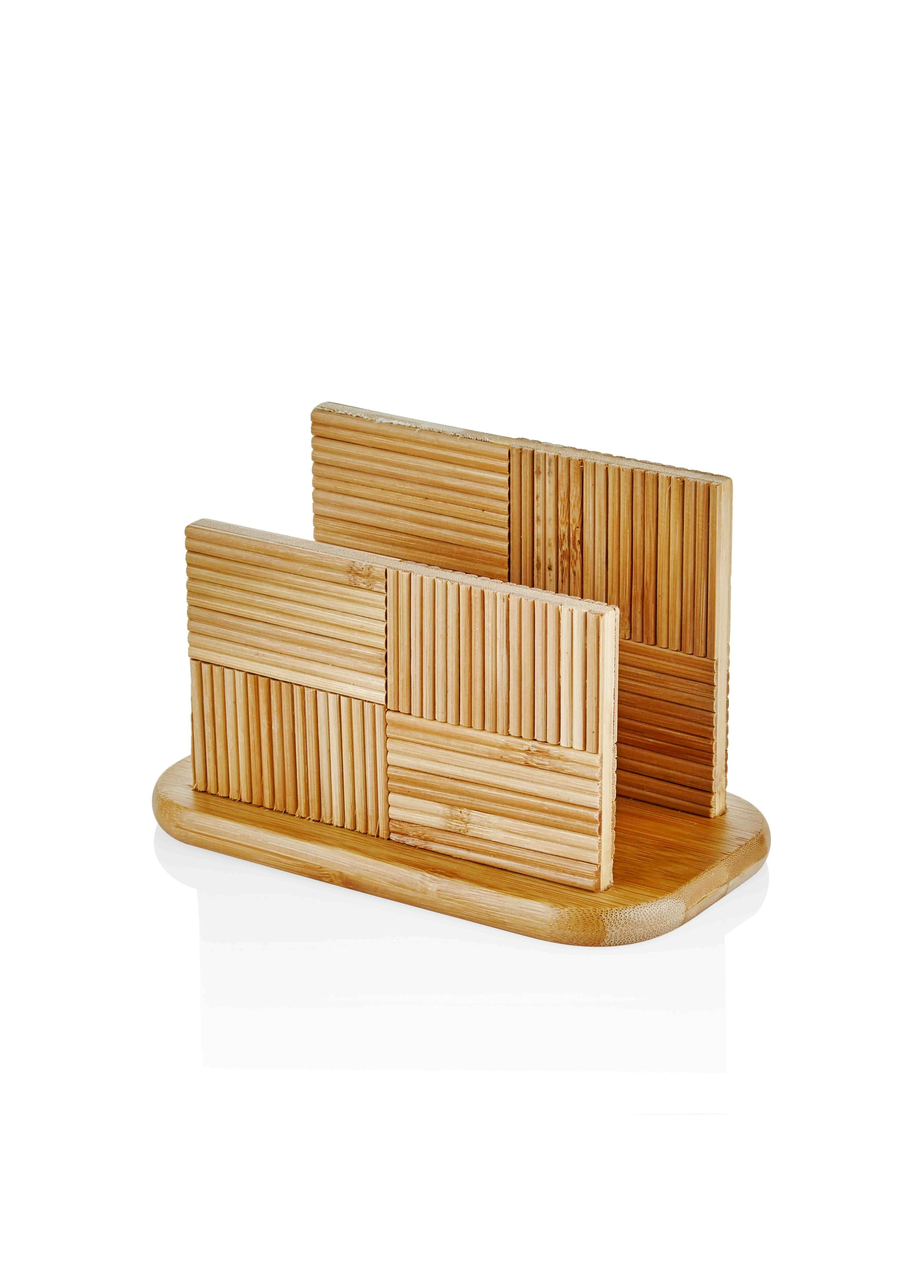 Rozi Grain Natura Collection Wooden Napkin Holder