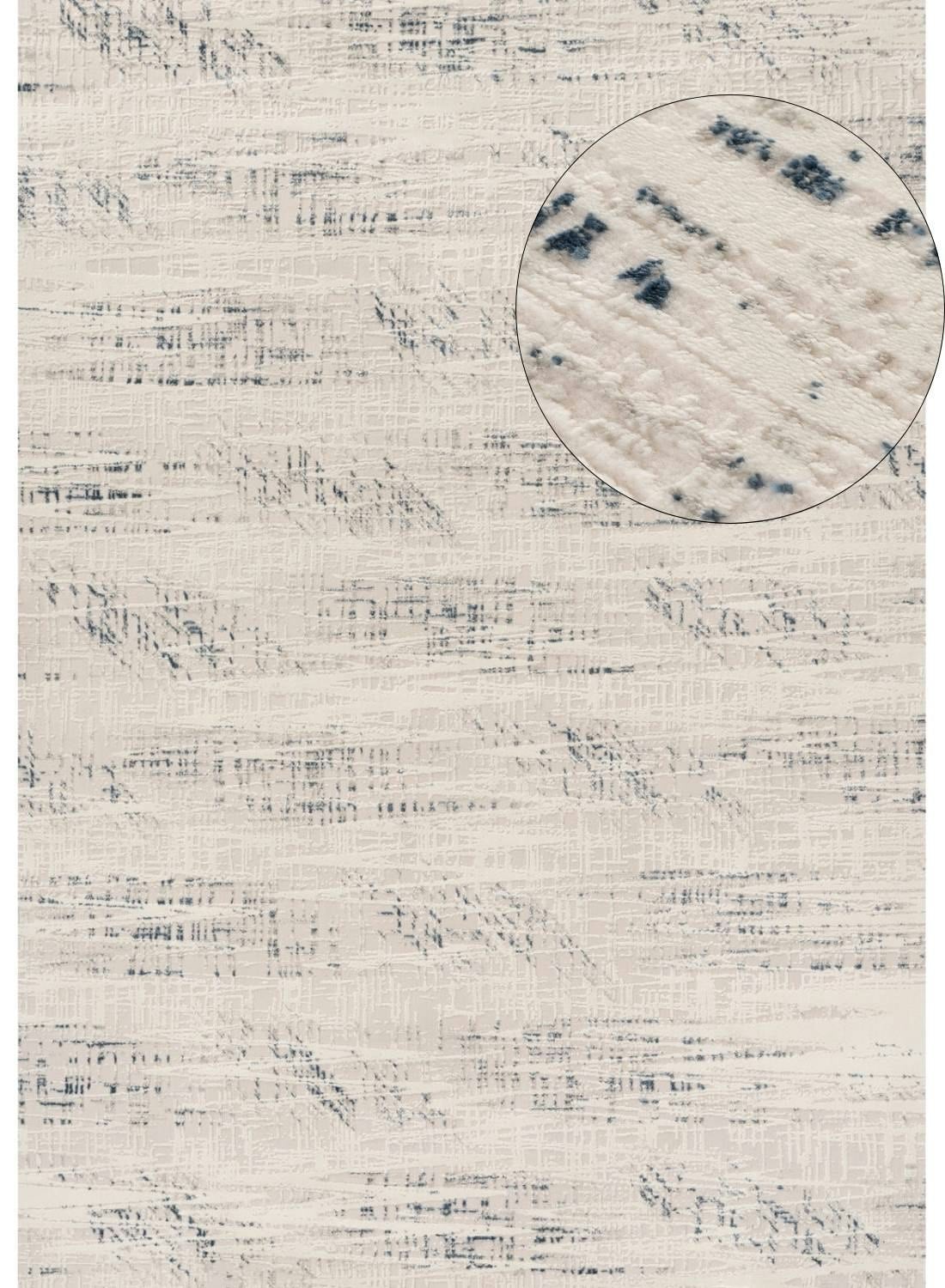 Rackhams Cream/Blue Carmel - Abstract Rug | 6030 - 200X290 Cm