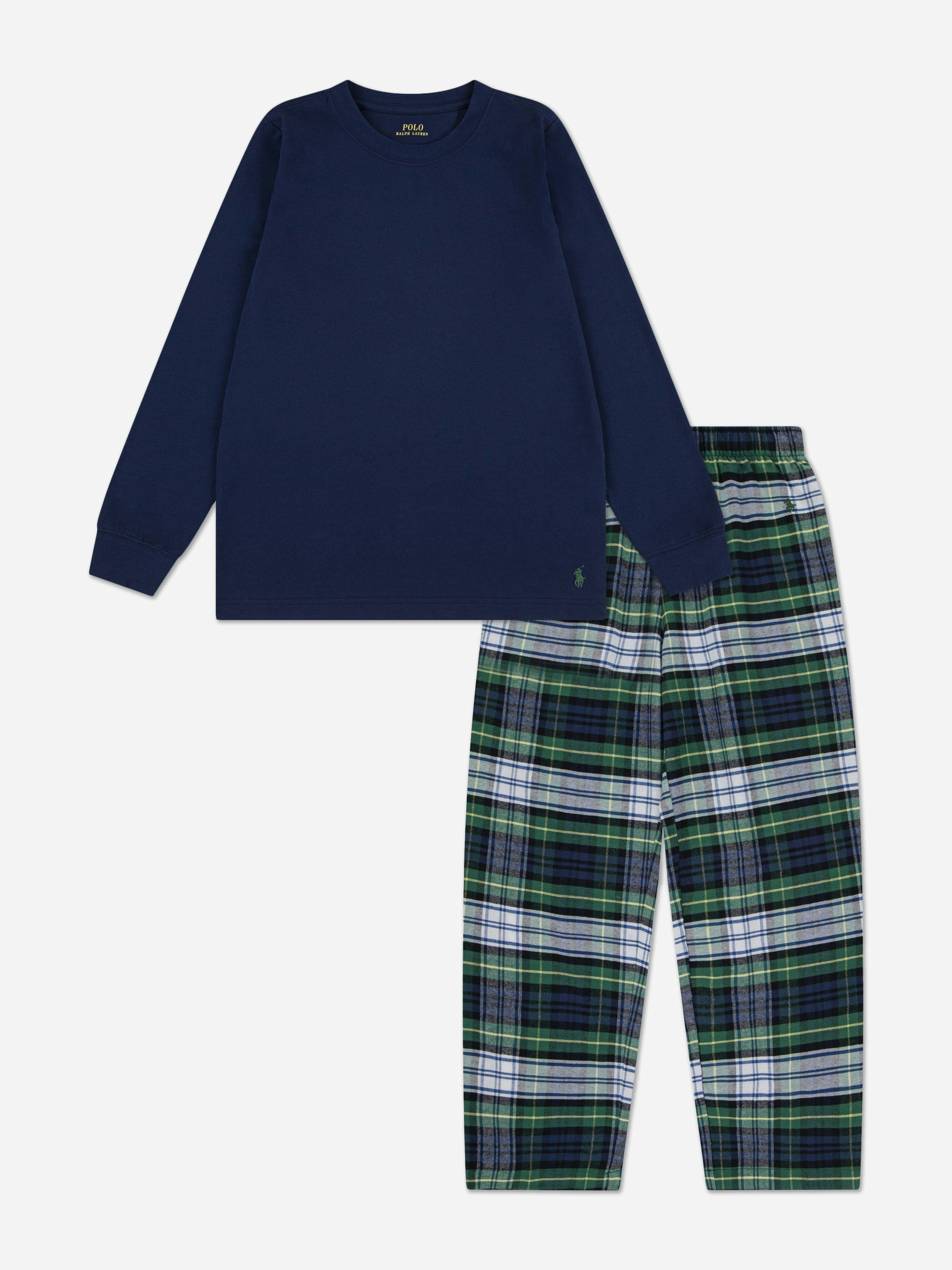 Ralph Lauren Kids Boys Blue Ralph Lauren Pyjama Set In Navy - 7 Yrs