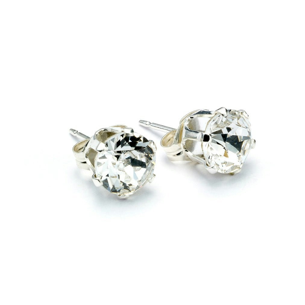 Mylee London Silver Birthstone Stud Earrings - April - No - April