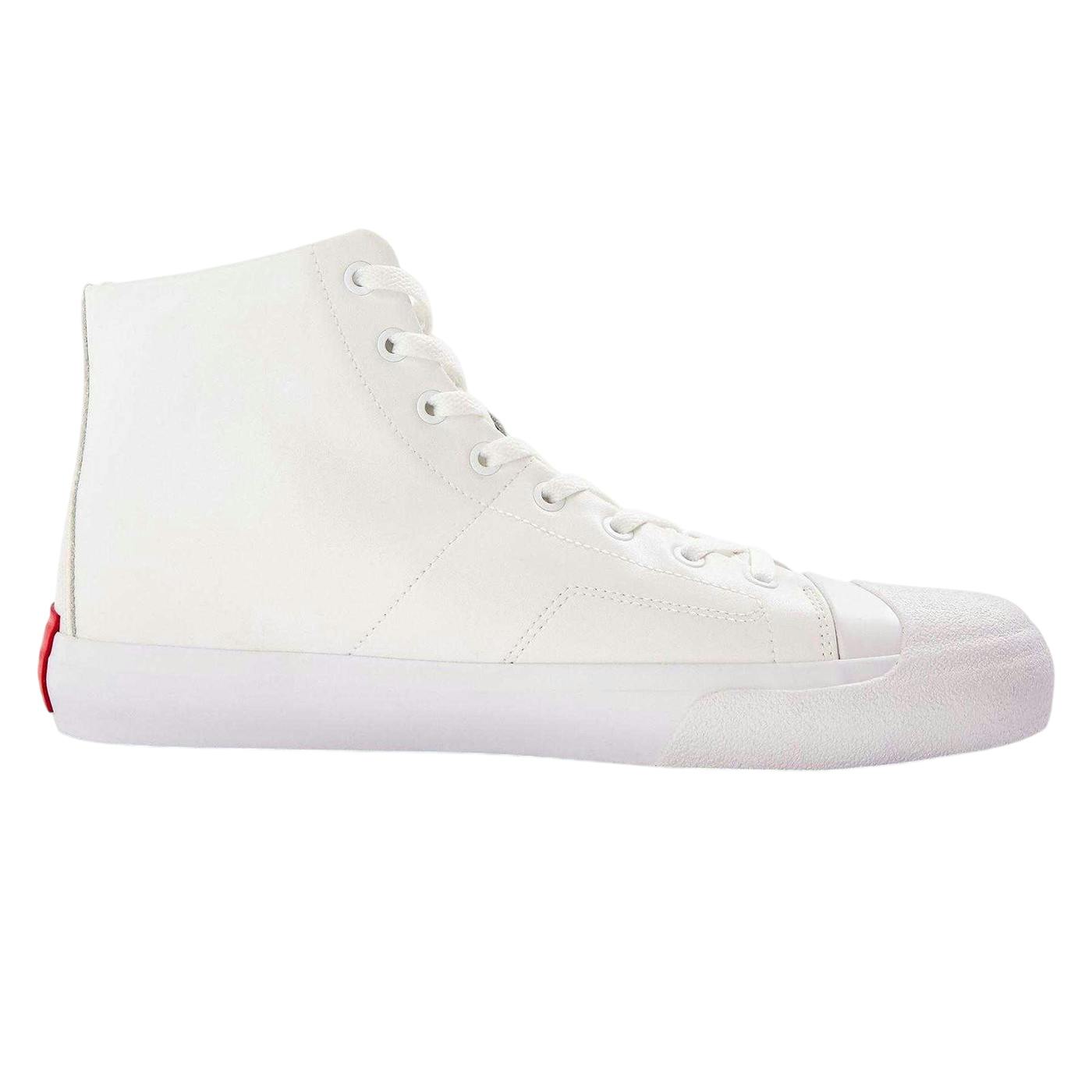 Hugo Men's White Dyer Hito Low Cut Flat Trainers - 8 Uk - 100% Mixed