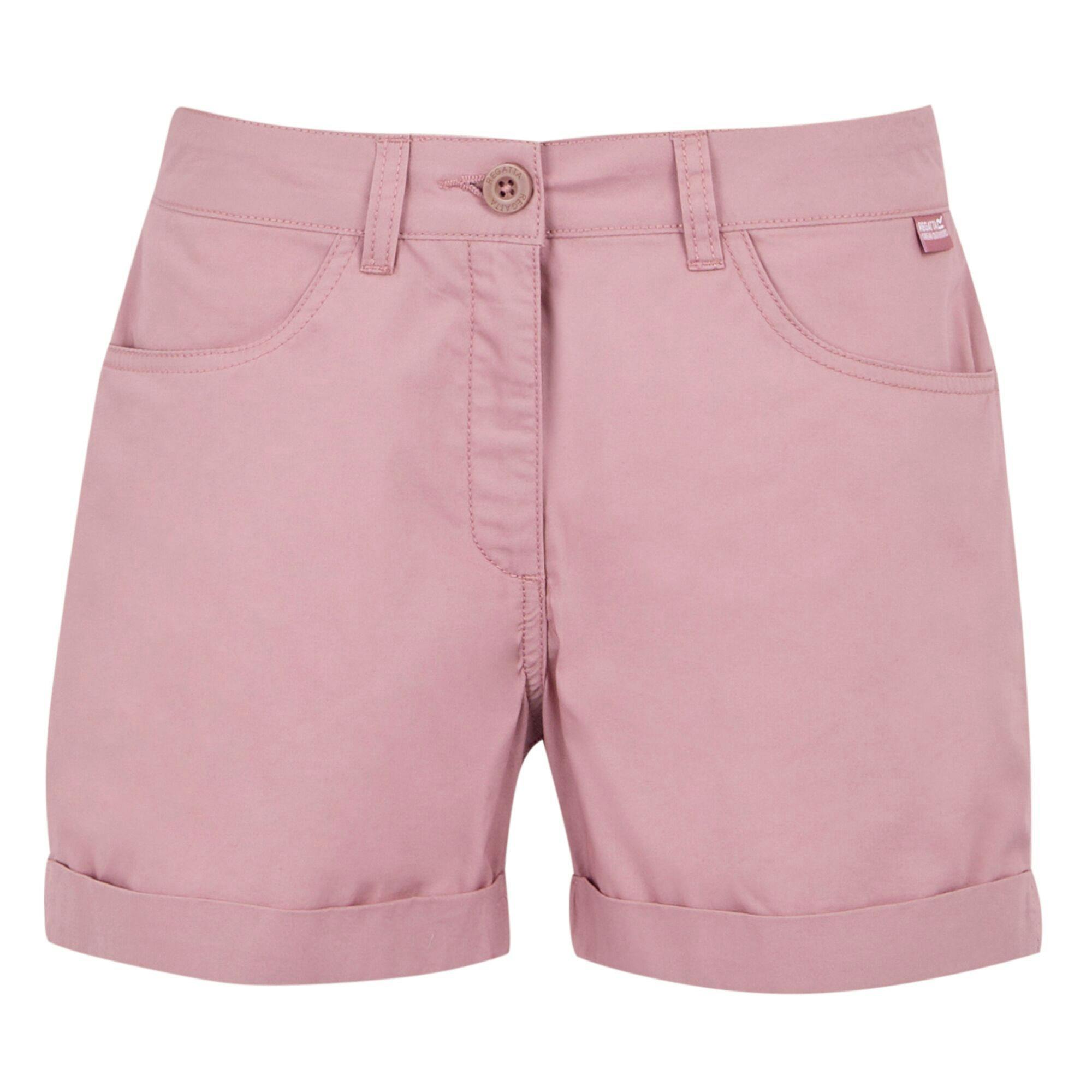 Regatta Women's Lilac / Pemma Shorts - 14 Uk S - 100% Cotton Poplin