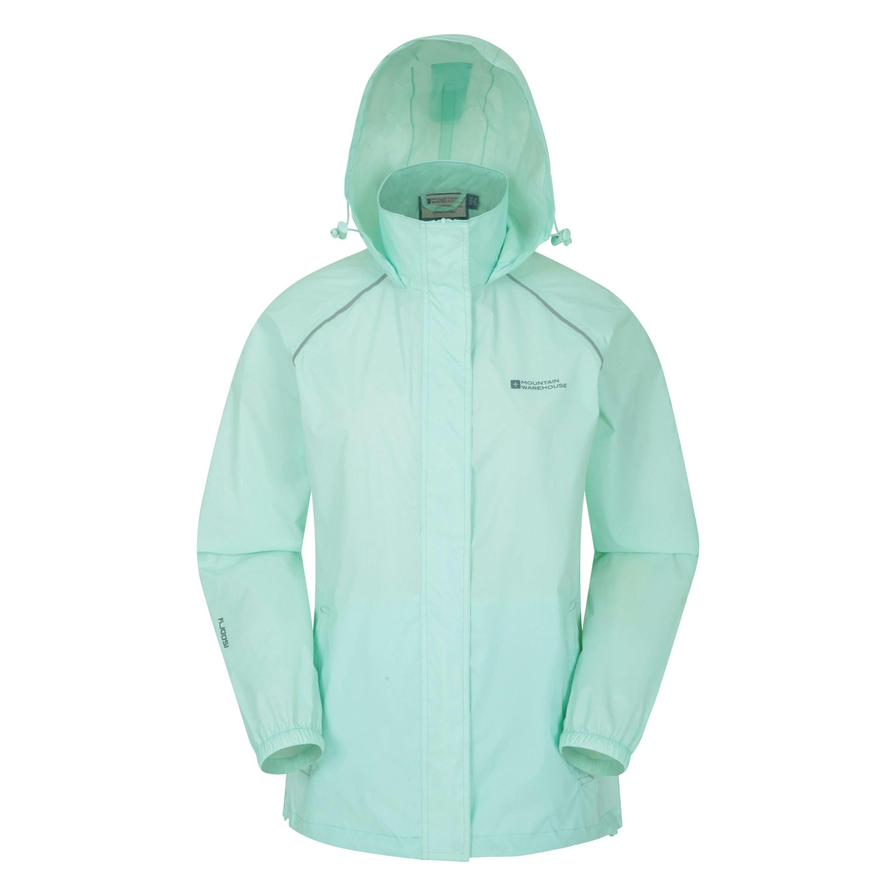 Mountain Warehouse Women's Pakka Ii Waterproof Jacket - Mint - 20 Uk - Mint - 100% Polyester