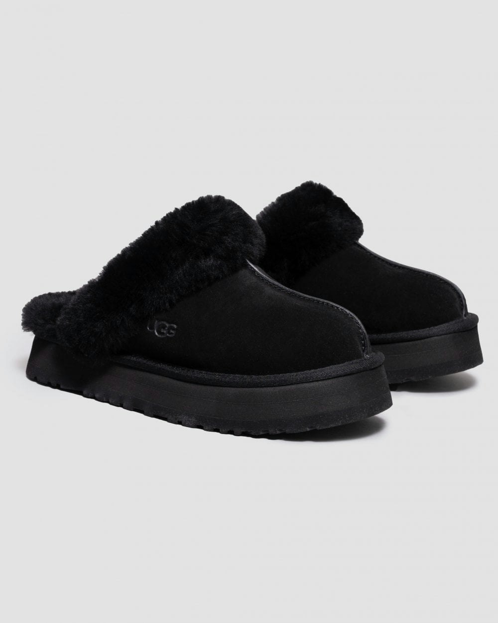 Ugg Women's Black Disquette Slipper - Uk6 Eu39 Us8