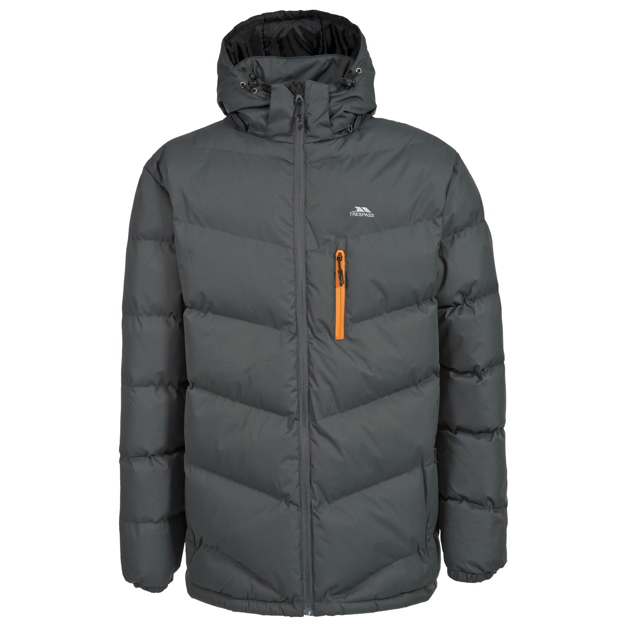 Trespass Men's Blustery Padded Jacket - Ash - 3XL - Ash - 100% Polyester