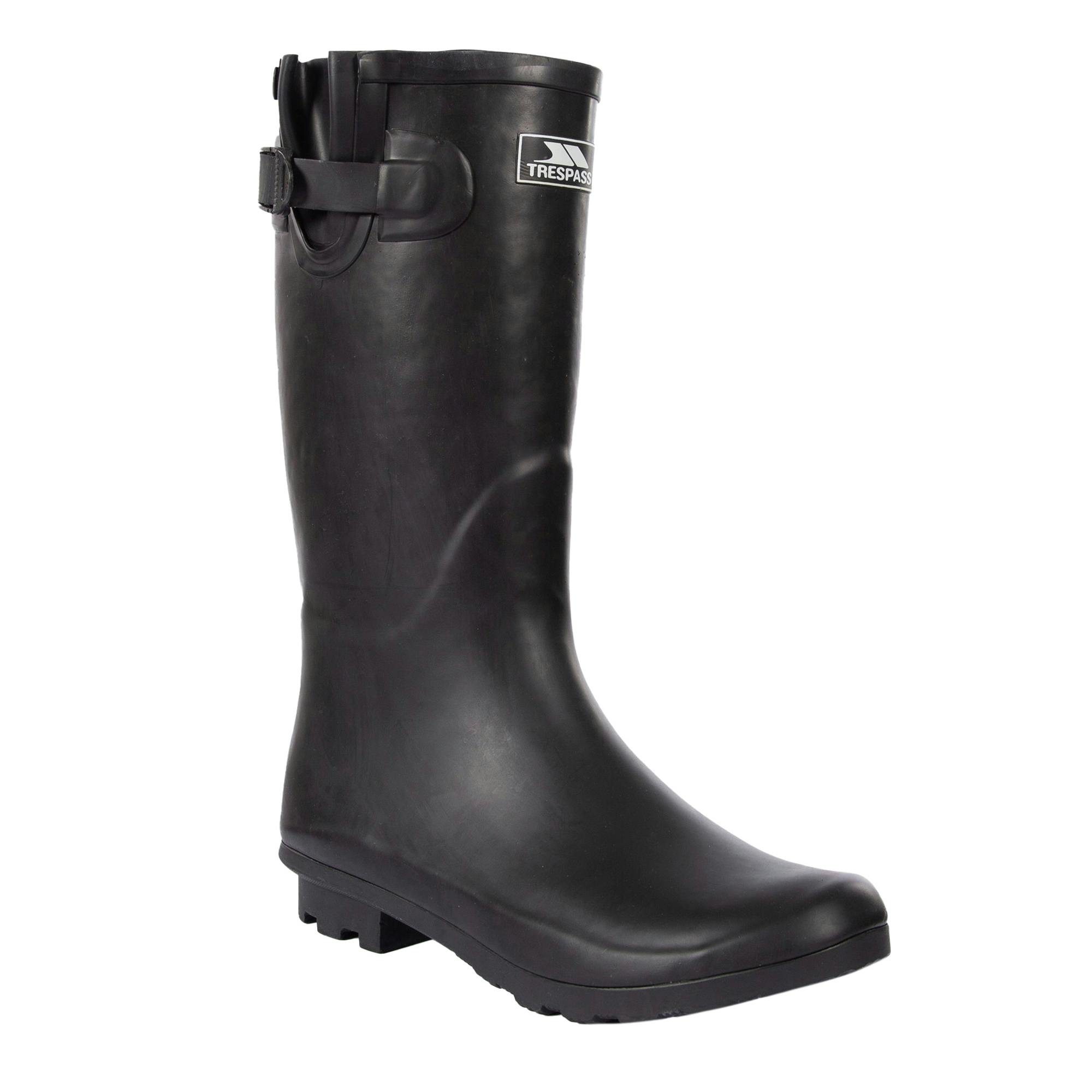 Trespass Women's Black / Damon Waterproof Wellington Boots - 4 Uk - 100% Rubber