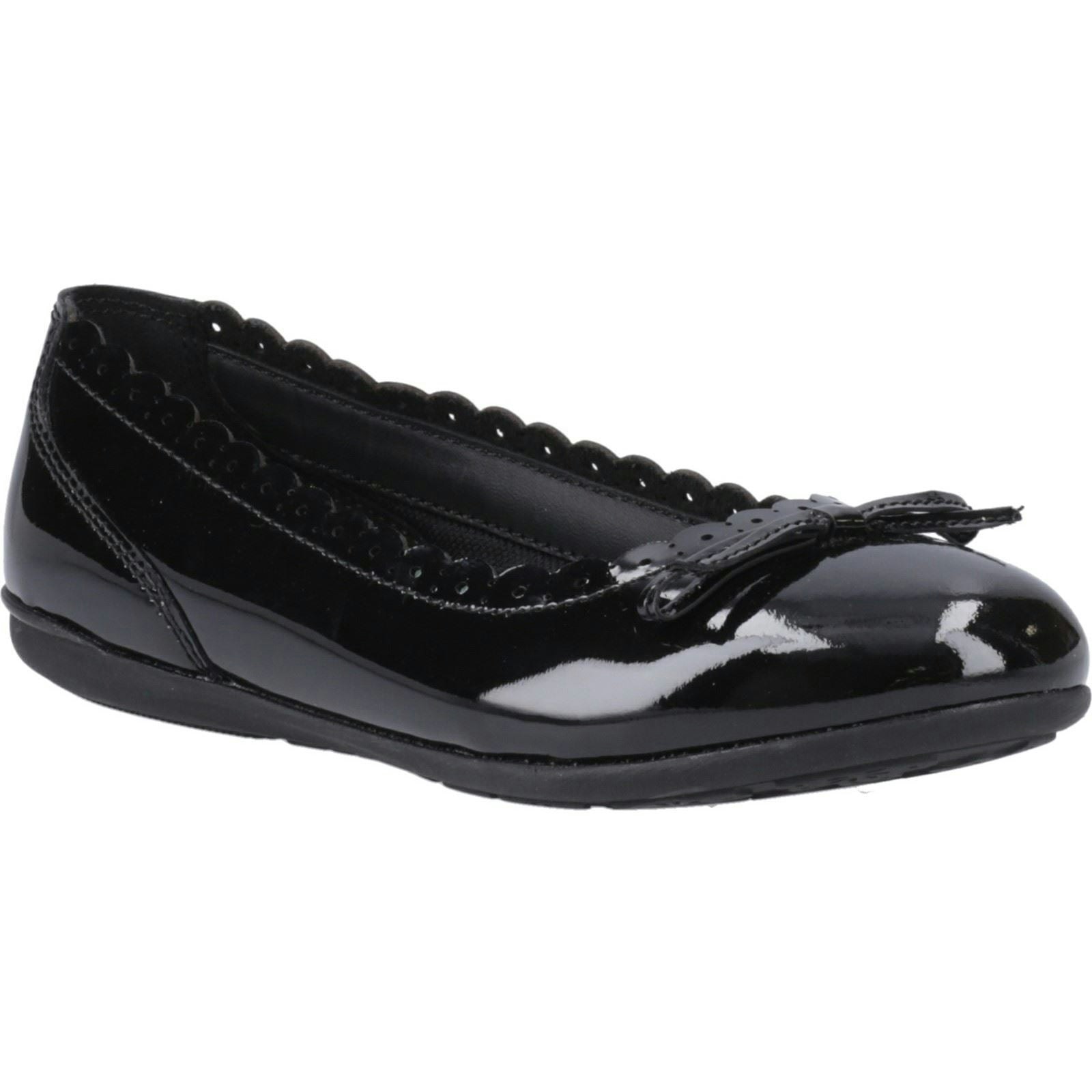 Hush Puppies Girls Black Lillie Ballerina Patent Leather 'S Ballet Flats - Size 11