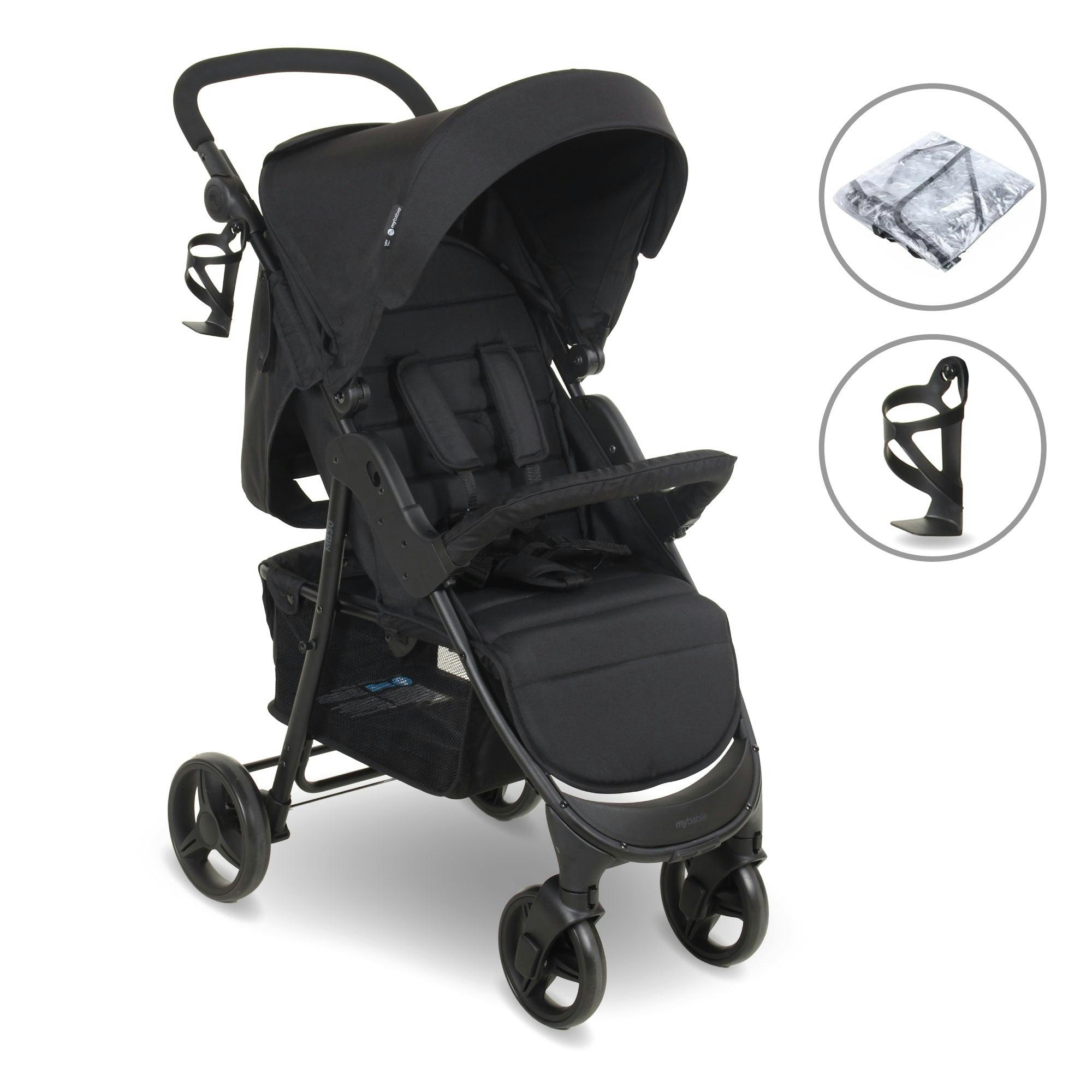 My Babiie Mb30 Plus Pushchair - Black - Image 2