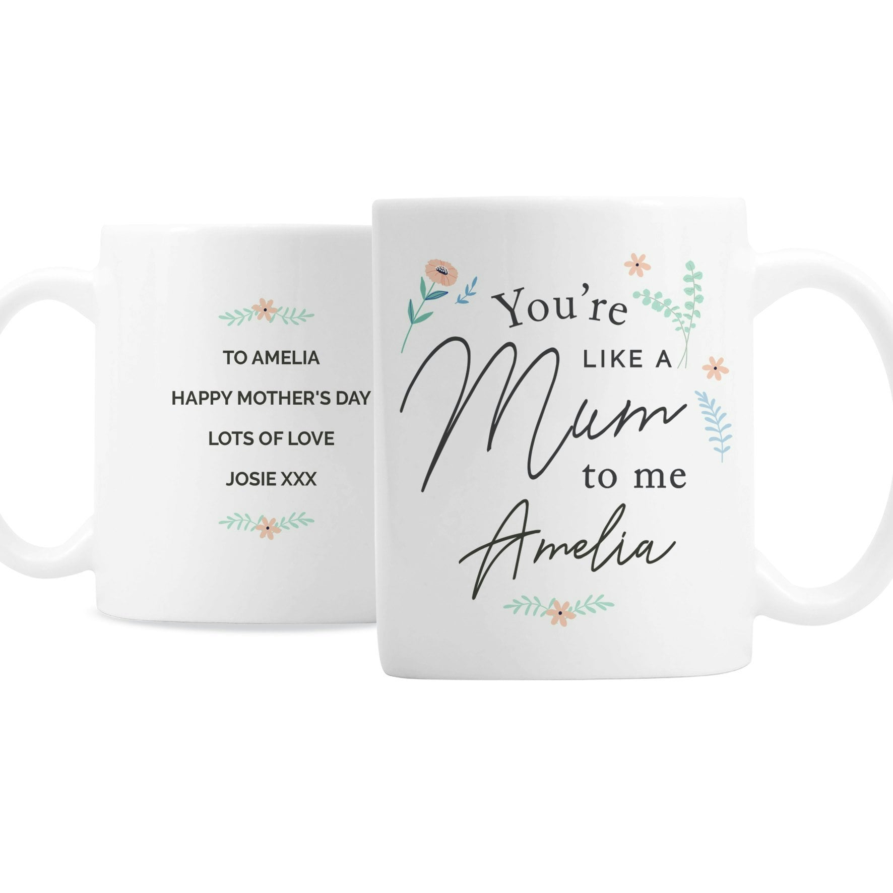Rackhams Personalised You're Like A Mum To Me Mug