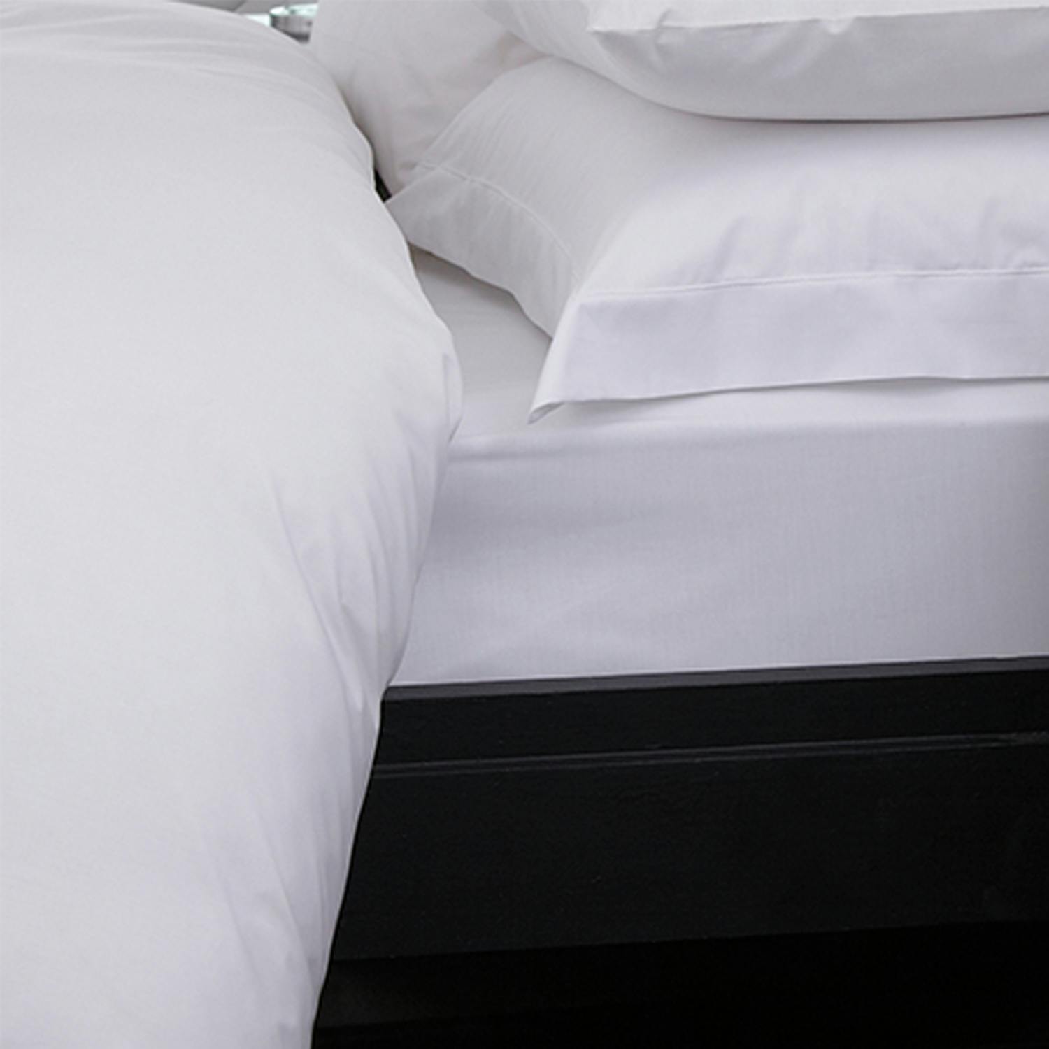 Charlotte Thomas White Sestina 100% Cotton Luxury Percale Fitted Sheet - 4Ft Bed - 122 X 190Cm - 122 X 190Cm - 100 % Cotton Percale