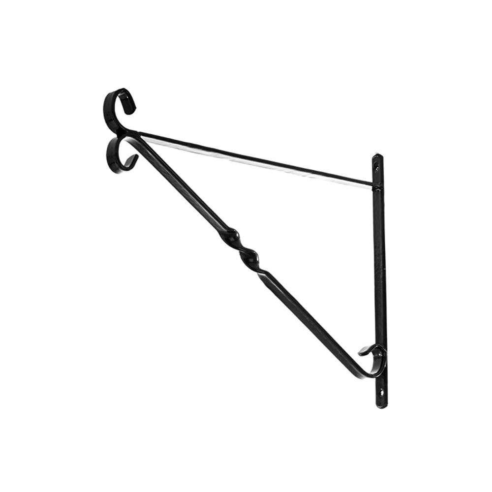 Rackhams Black Hanging Basket Brackets 15'' - One Colour - One Size - One Colour