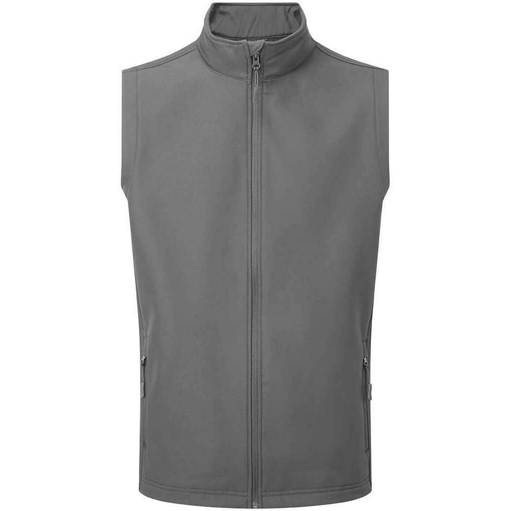 Premier Mens Wind Resistant Gilet (Dark Grey) - Size 3XL - Image 3