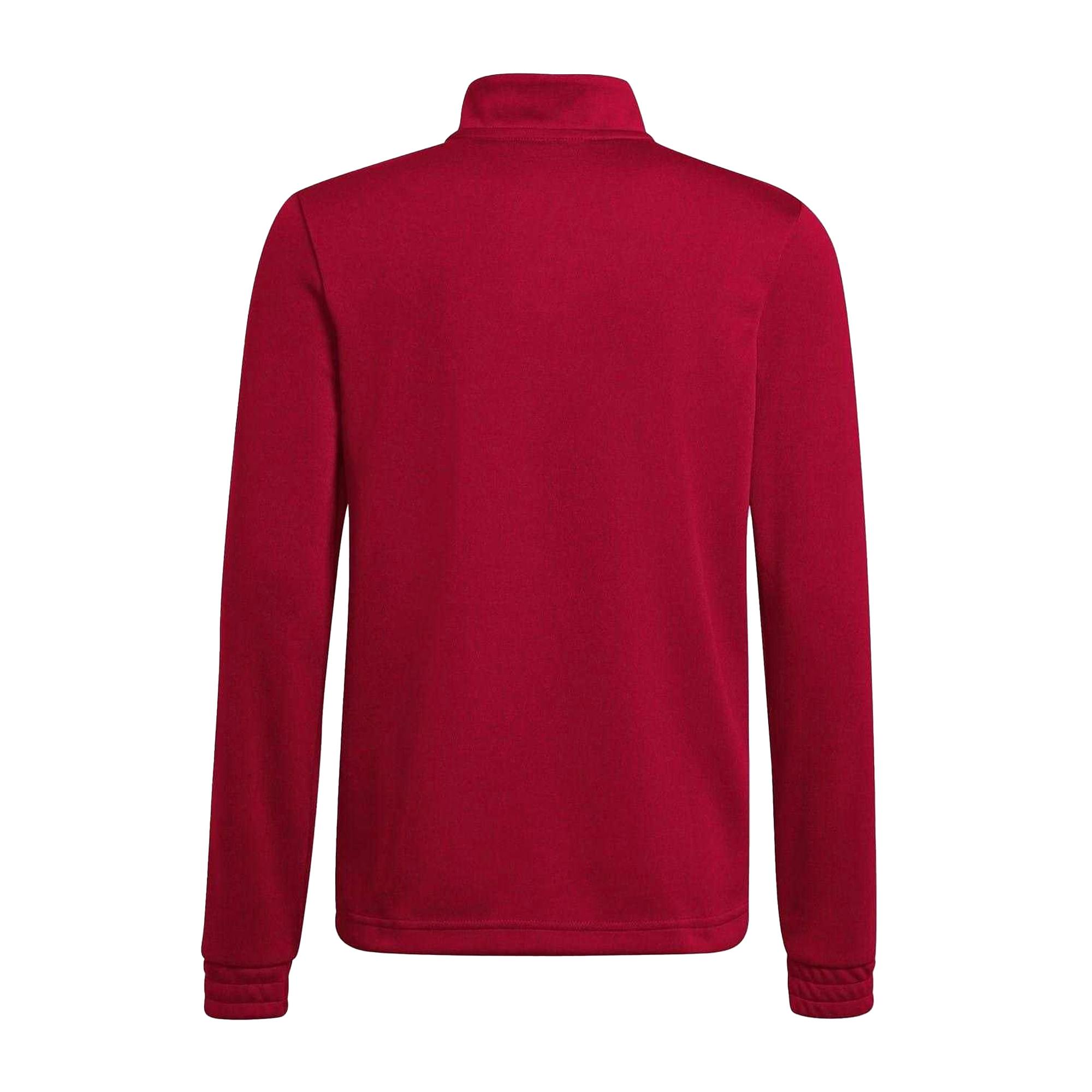 Adidas Men's Red Funnel Neck Sweatshirt - Team Power - S - Team Power - 100% Recycled Polyester