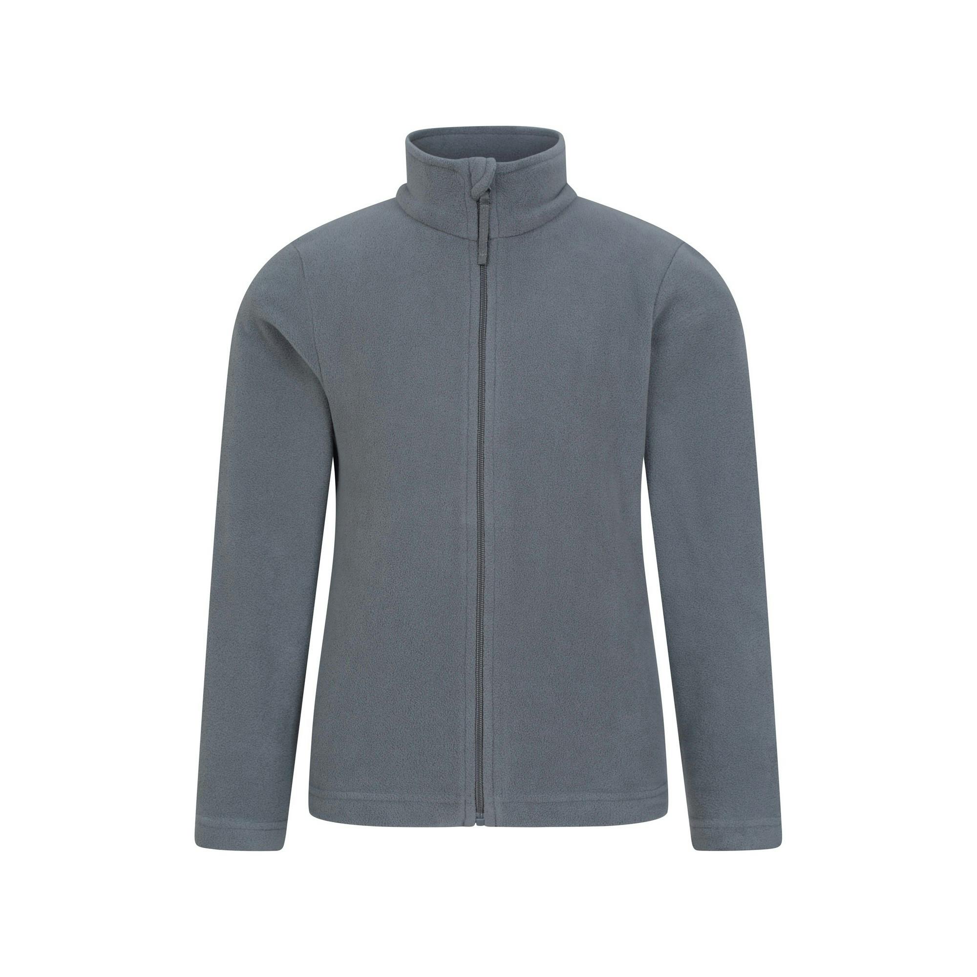 Mountain Warehouse Grey Childrens/Kids Camber Ii Full Zip Fleece Jacket - Medium - 9-10 Years - Medium - 100% Polyester