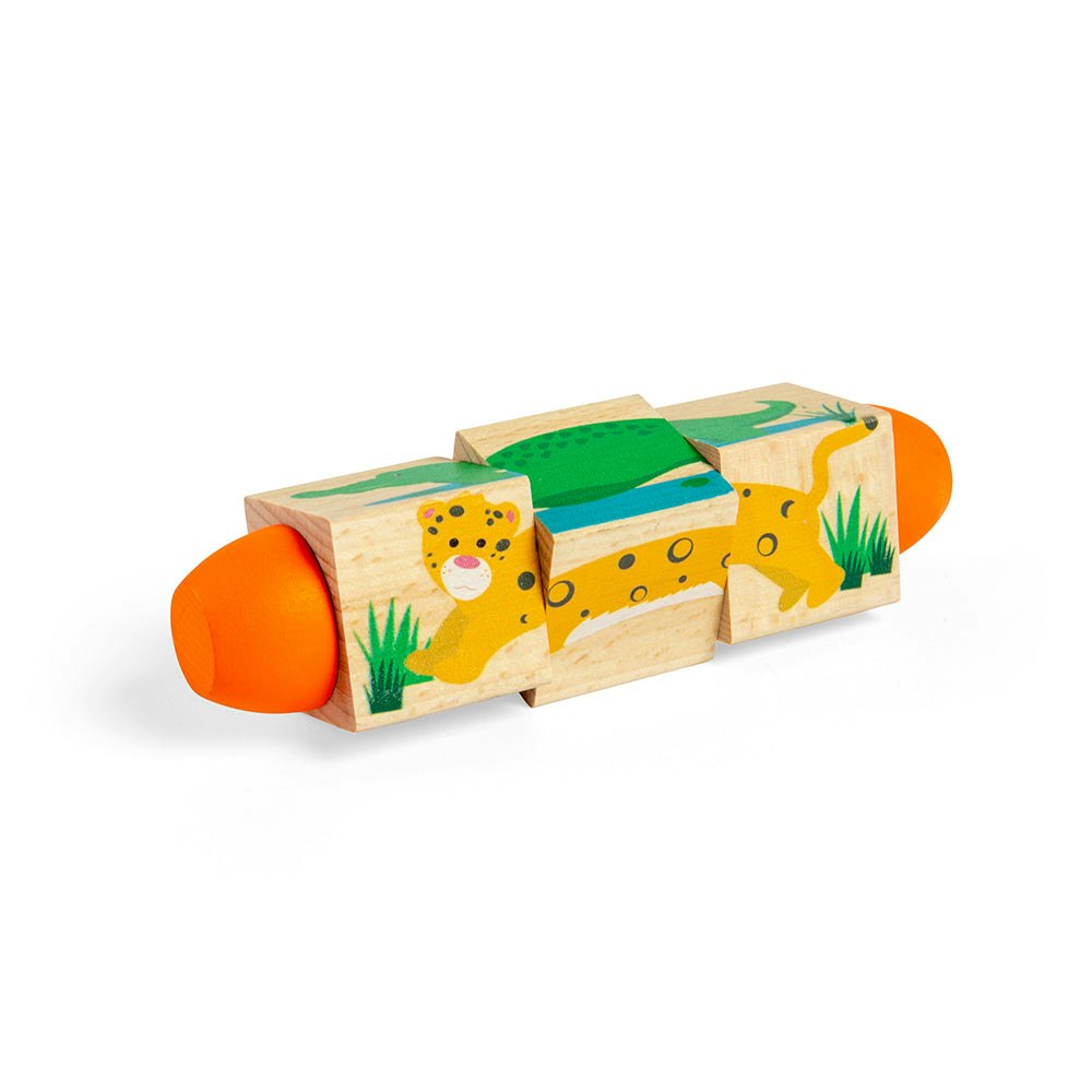 Bigjigs Toys Jungle Twist Blocks