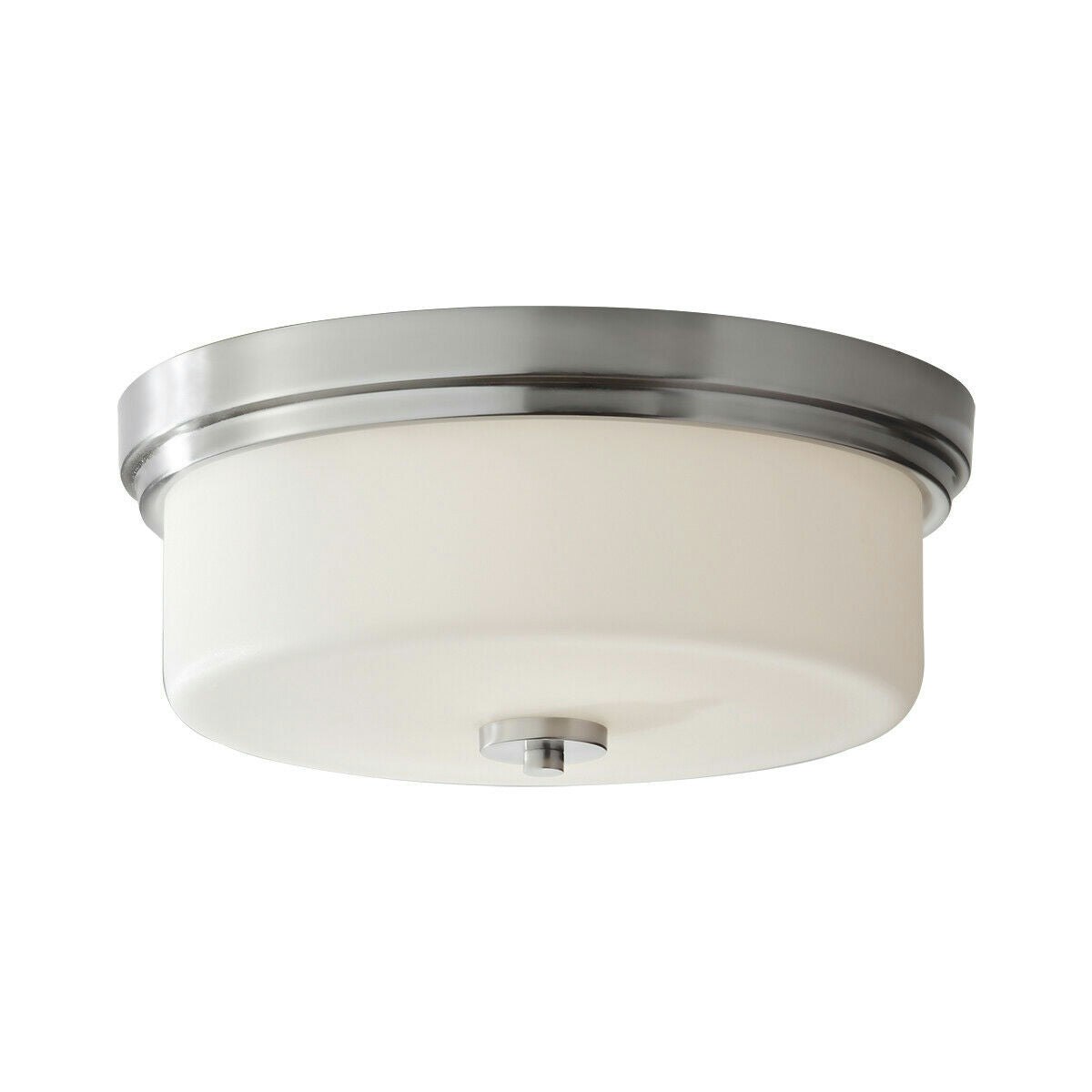 Rackhams Light Bulb Flush Low Ceiling Polished Chrome Led E27 60W Bulb Size 2