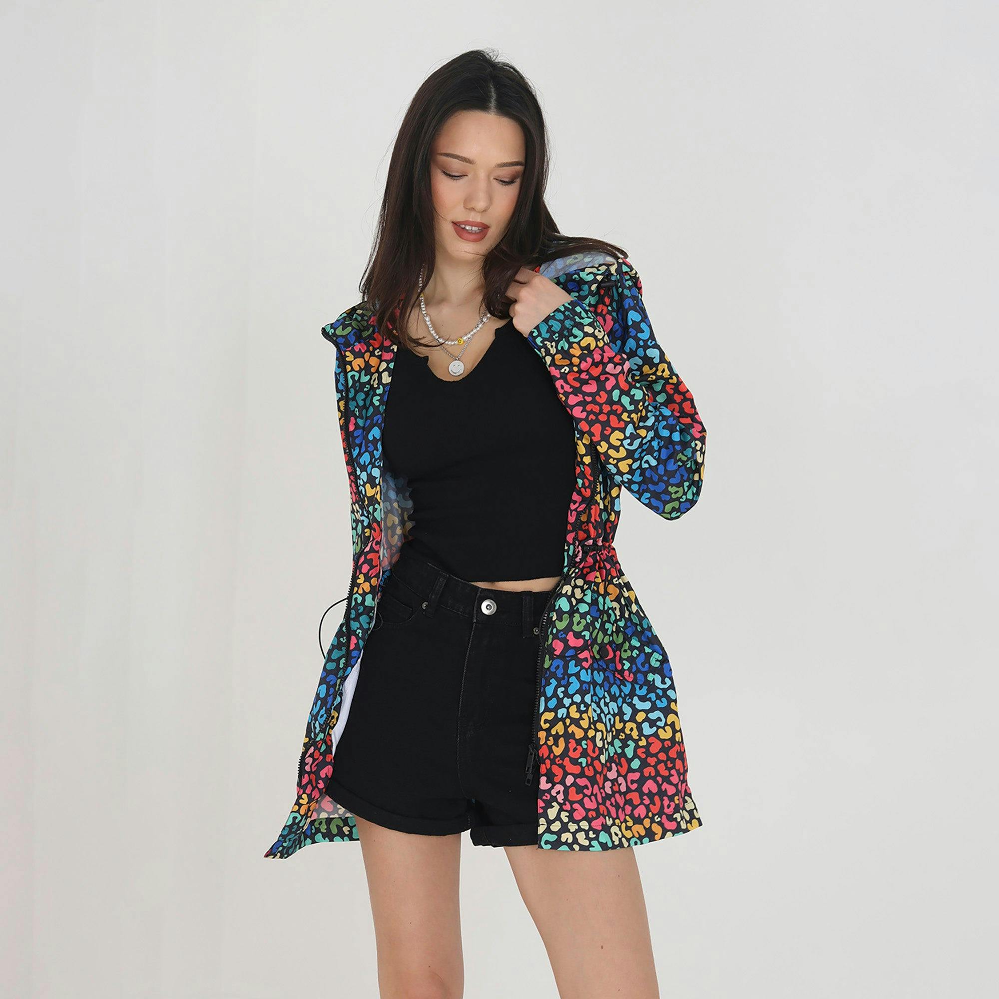 Brave Soul Lightweight Showerproof Jacket - Multi - Multi - 12