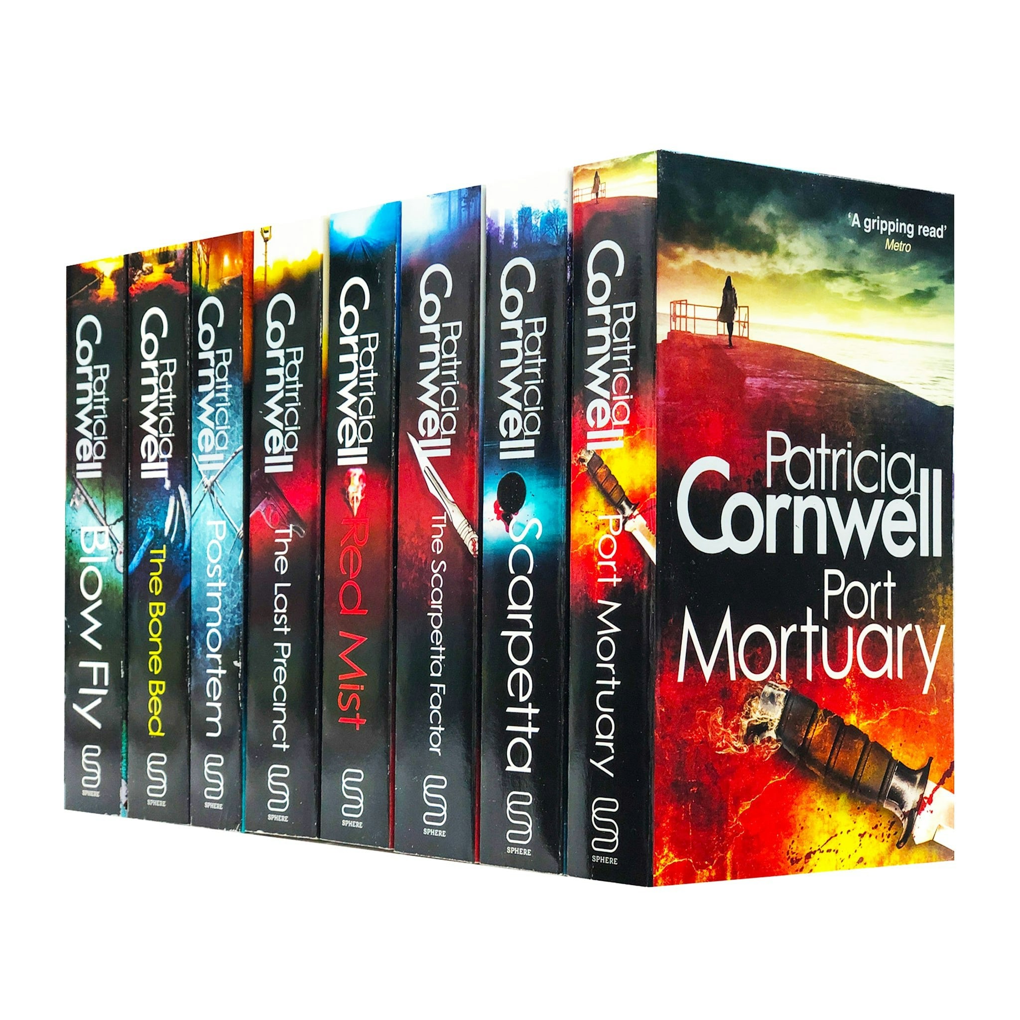 Sphere Red Kay Scarpetta 8 Book Set - Scarpetta, Scarpetta Factor, Mist, The Last Precinct & More
