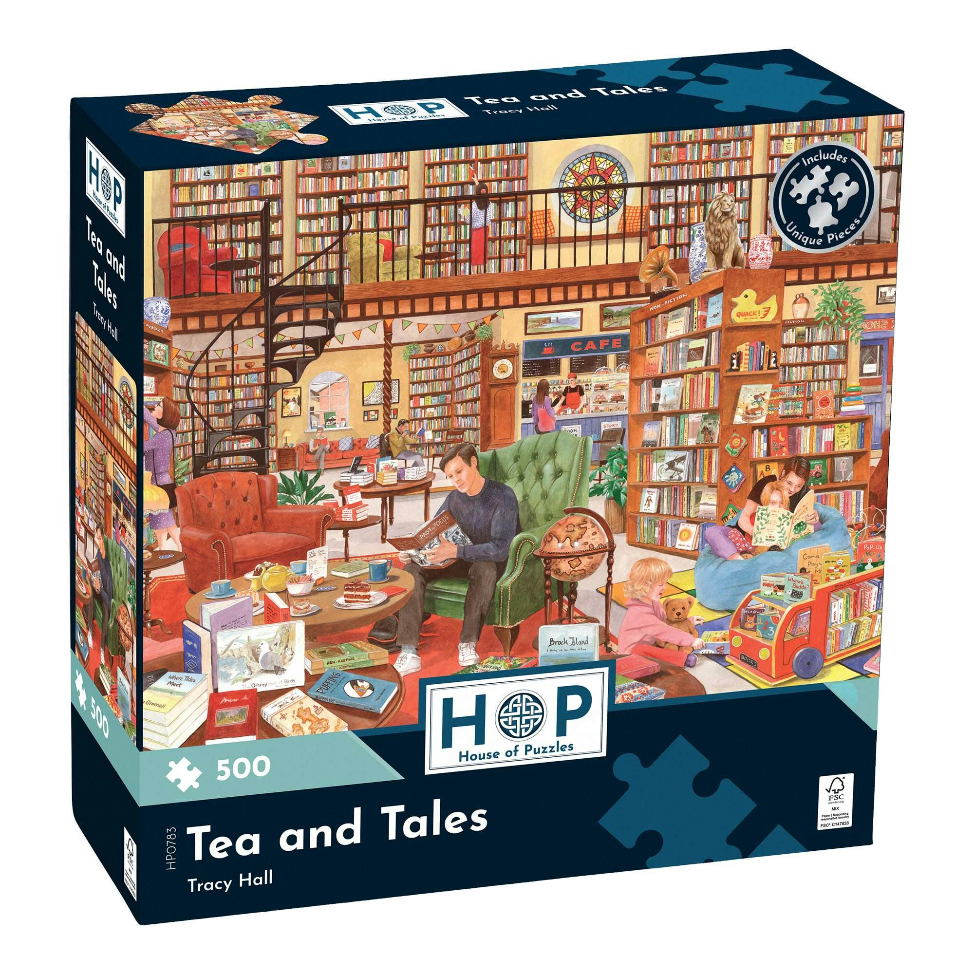 The House Of Puzzles Tea And Tales - 500 Piece Jigsaw Puzzle