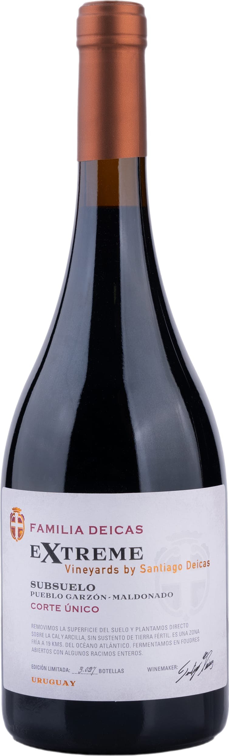 Various Wine Red Familia Deicas Extreme Vineyard Subsuelo Corte Unico 2022 75Cl - Pack Of 6