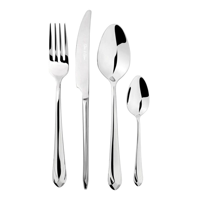 Rackhams Cutlery Sets Stainless Steel 18/8 4Pc Set Catering Versailles