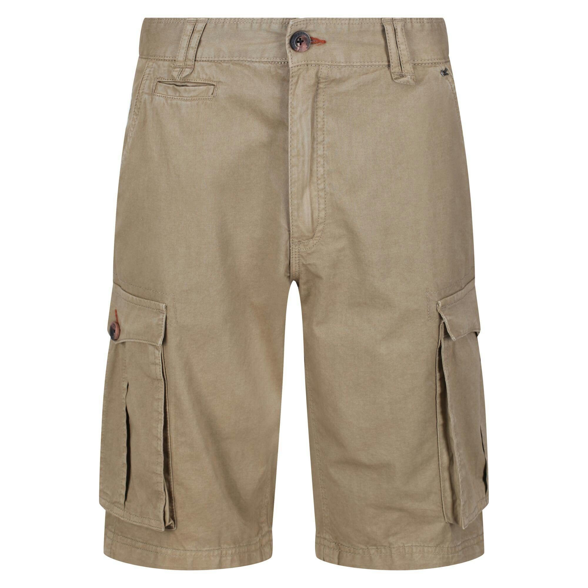 Regatta Men's Gold Shorebay Vintage Cargo Shorts - Sand - 38In - Sand - 100% Cotton