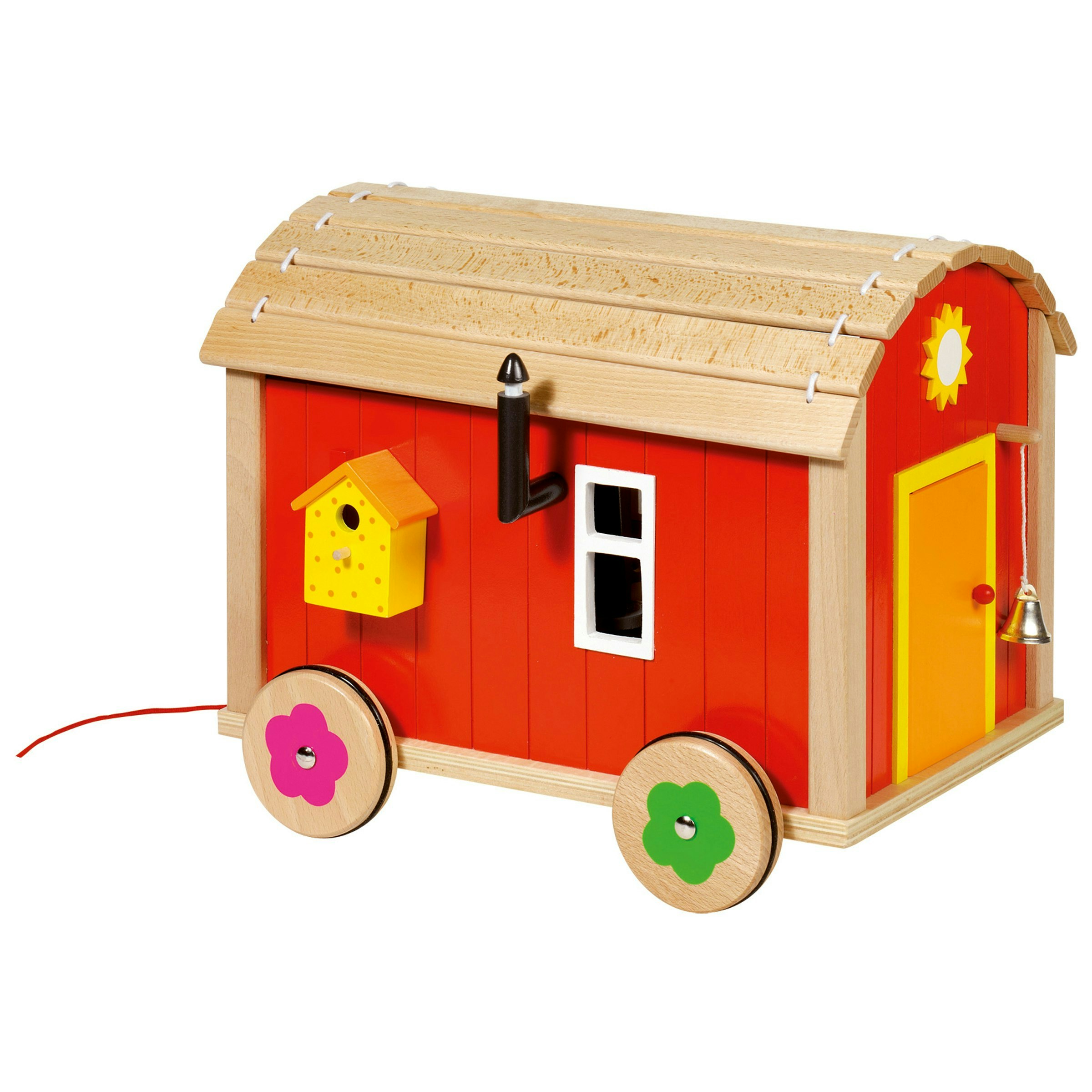 Goki Wooden Dolls Caravan With Accessories