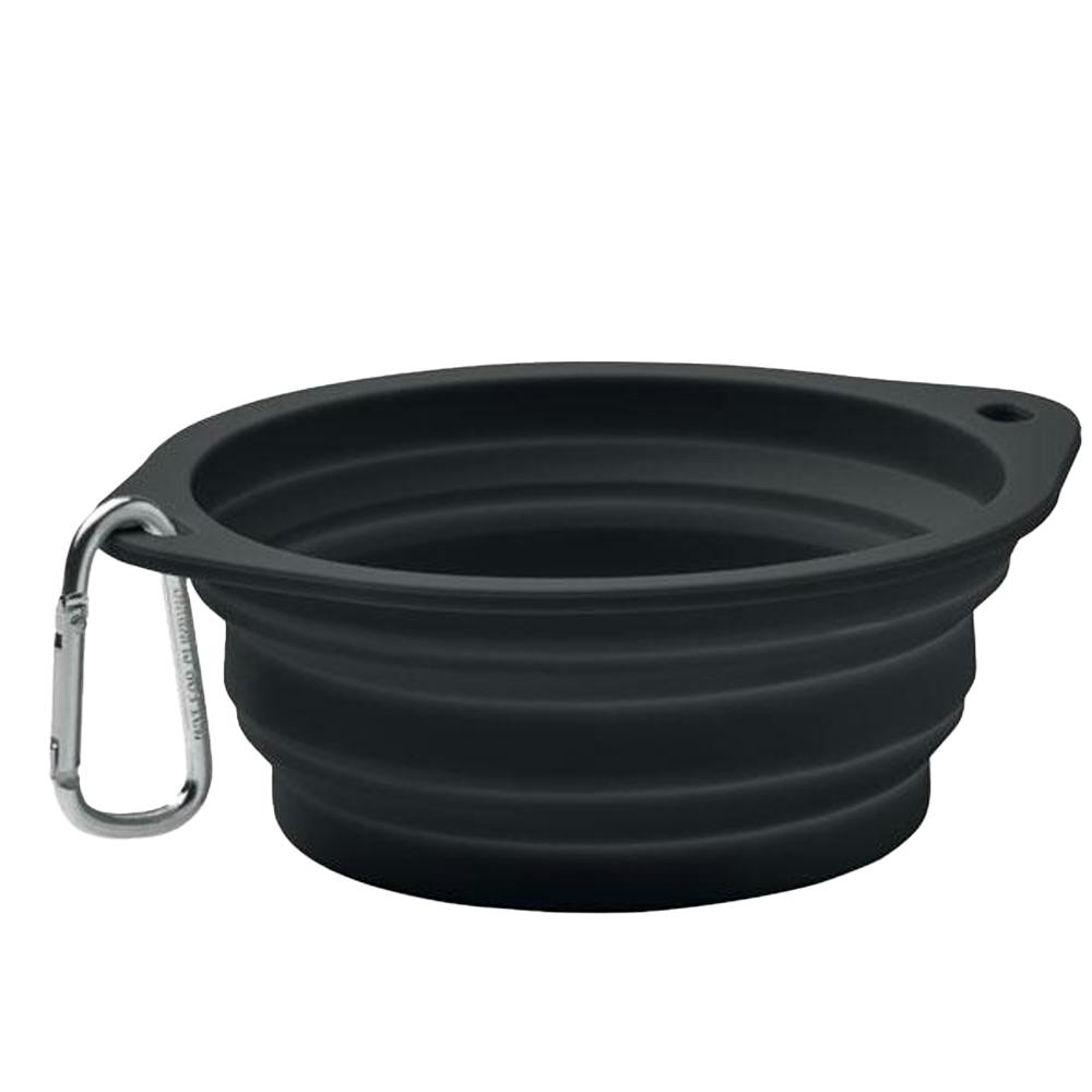 Midocean Black Kolapdier 350Ml Collapsible Dog Bowl - One Size - 100% Mixed