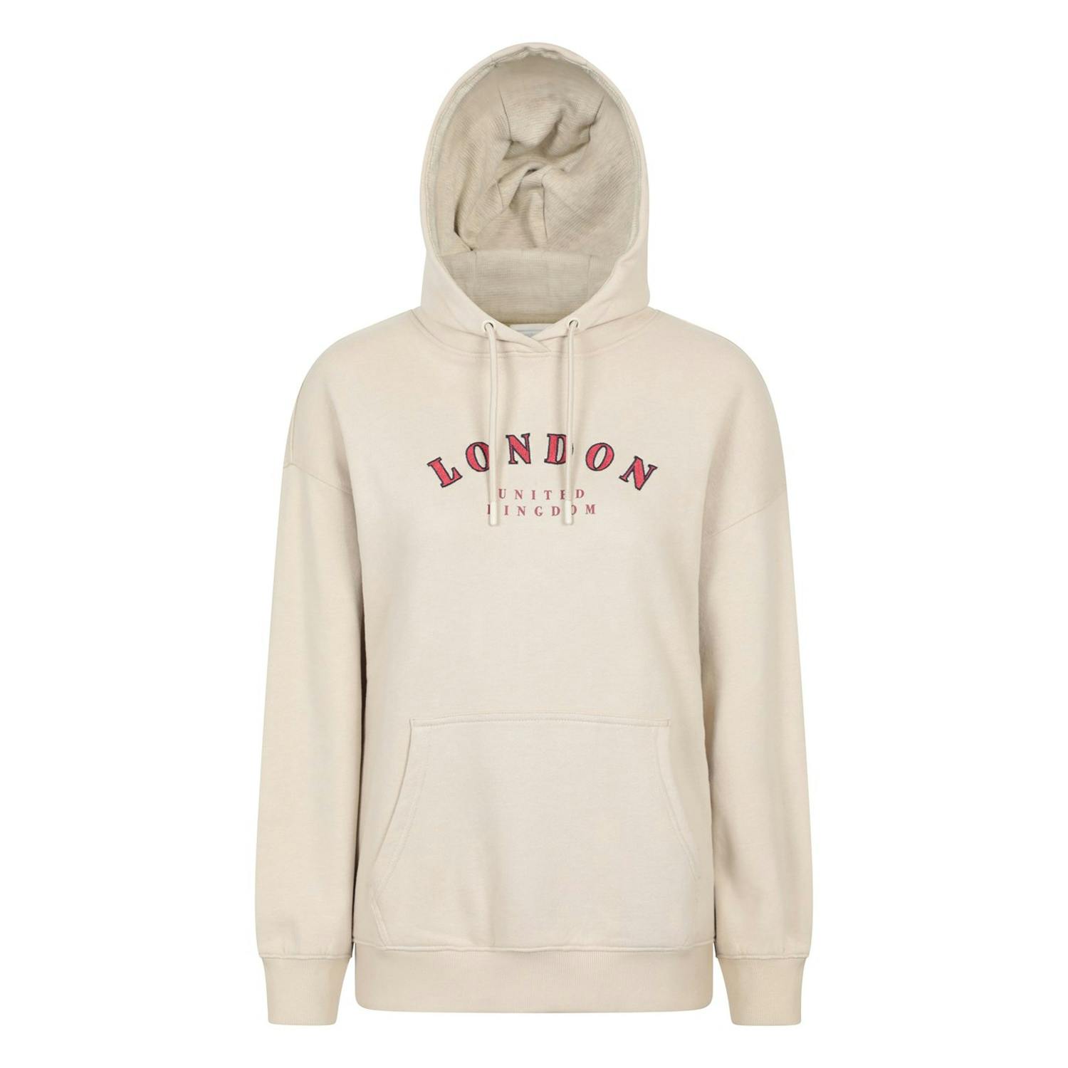 Mountain Warehouse Women's Beige London Graphic Hoodie - 12 Uk