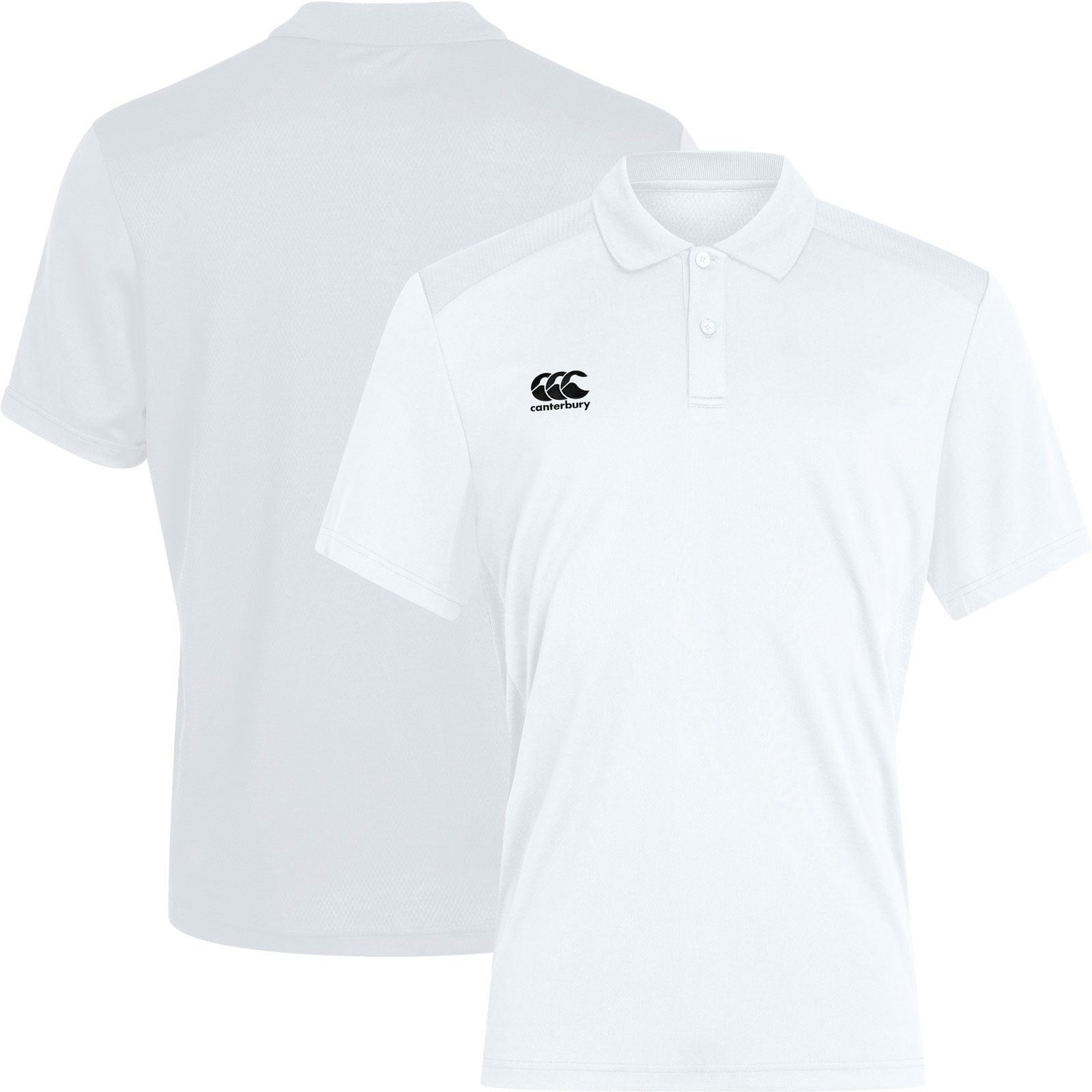 Canterbury Men's White Club Dry Polo {Qa005726} - XX-Large