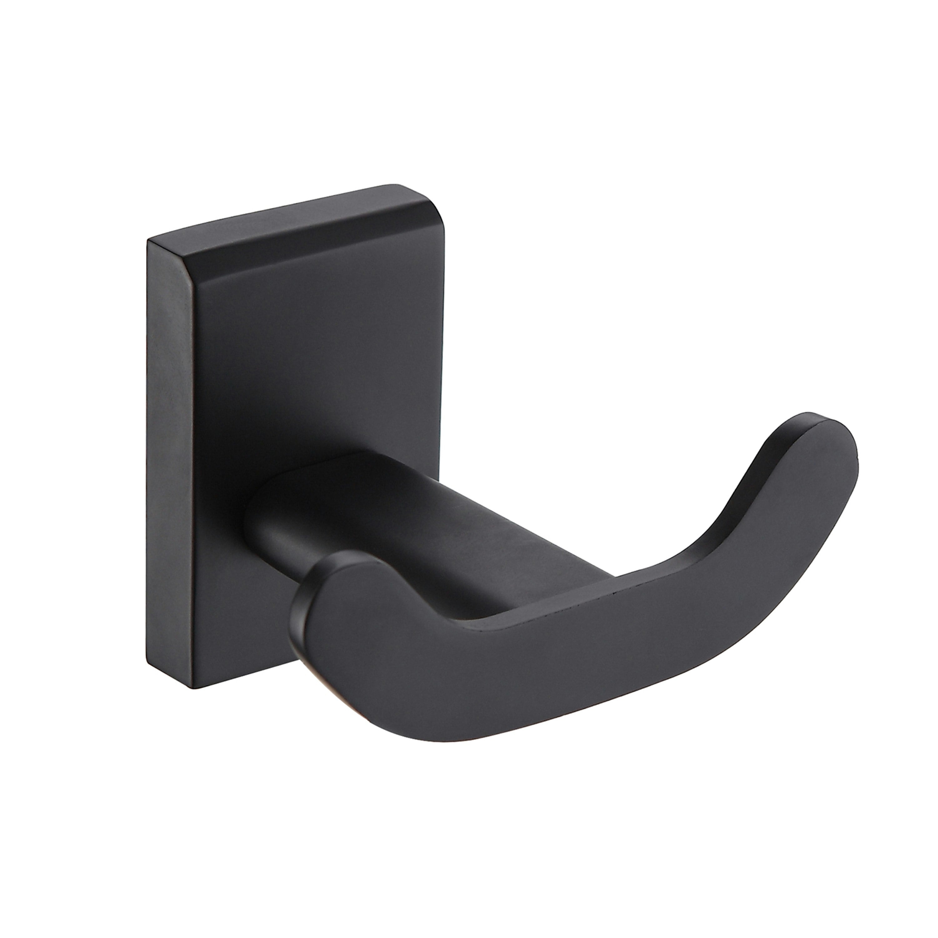 Showerdrape Black Unity Stainless Steel Wall Mounted Robe Hook