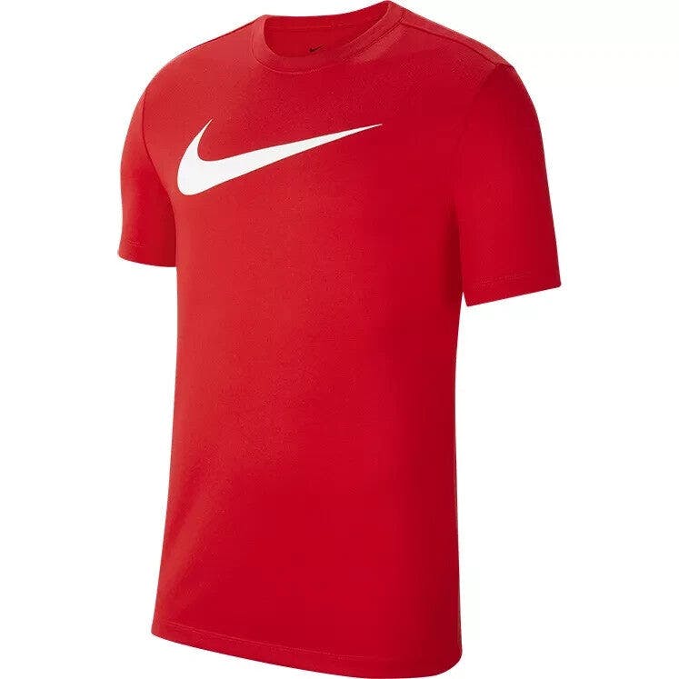Nike Boys Red Park / Girls Dri-Fit Cotton T Shirt Cw6941 - Xs - 7-8 Years