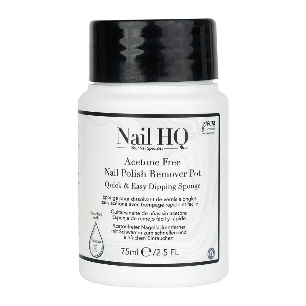 Nail Hq Acetone Free Nail Polish Remover Sponge - 75Ml