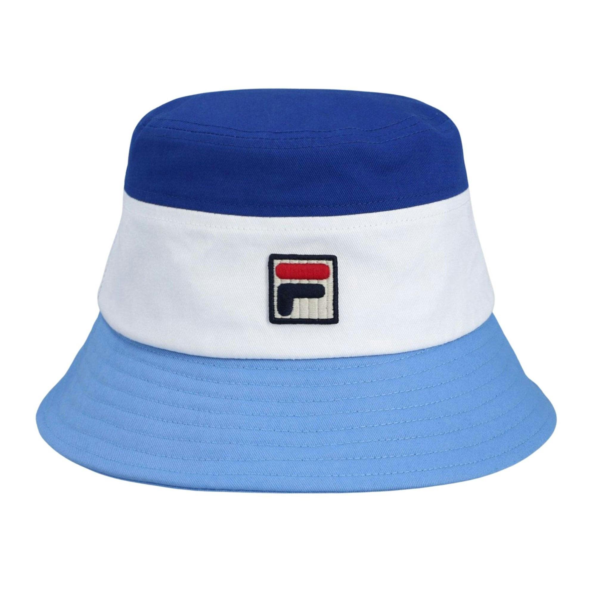 Fila Marco Tri Colour Heritage Logo Bucket Hat Frozen Fjord/Gardenia - One Size