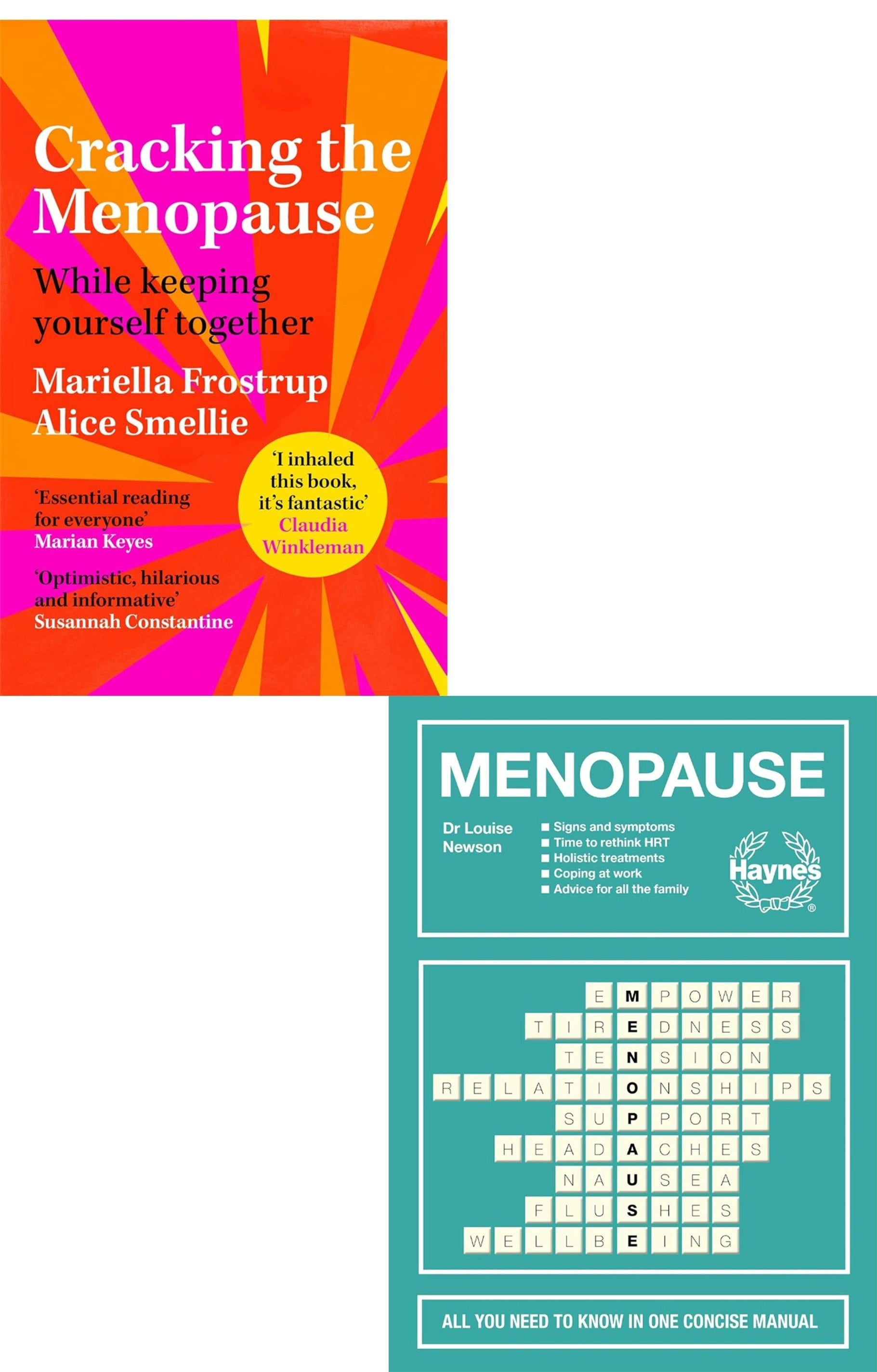 Various Publishers Women's Cracking The Menopause, Menopause Concise Manual (Hardback) 2 Books Collection Set